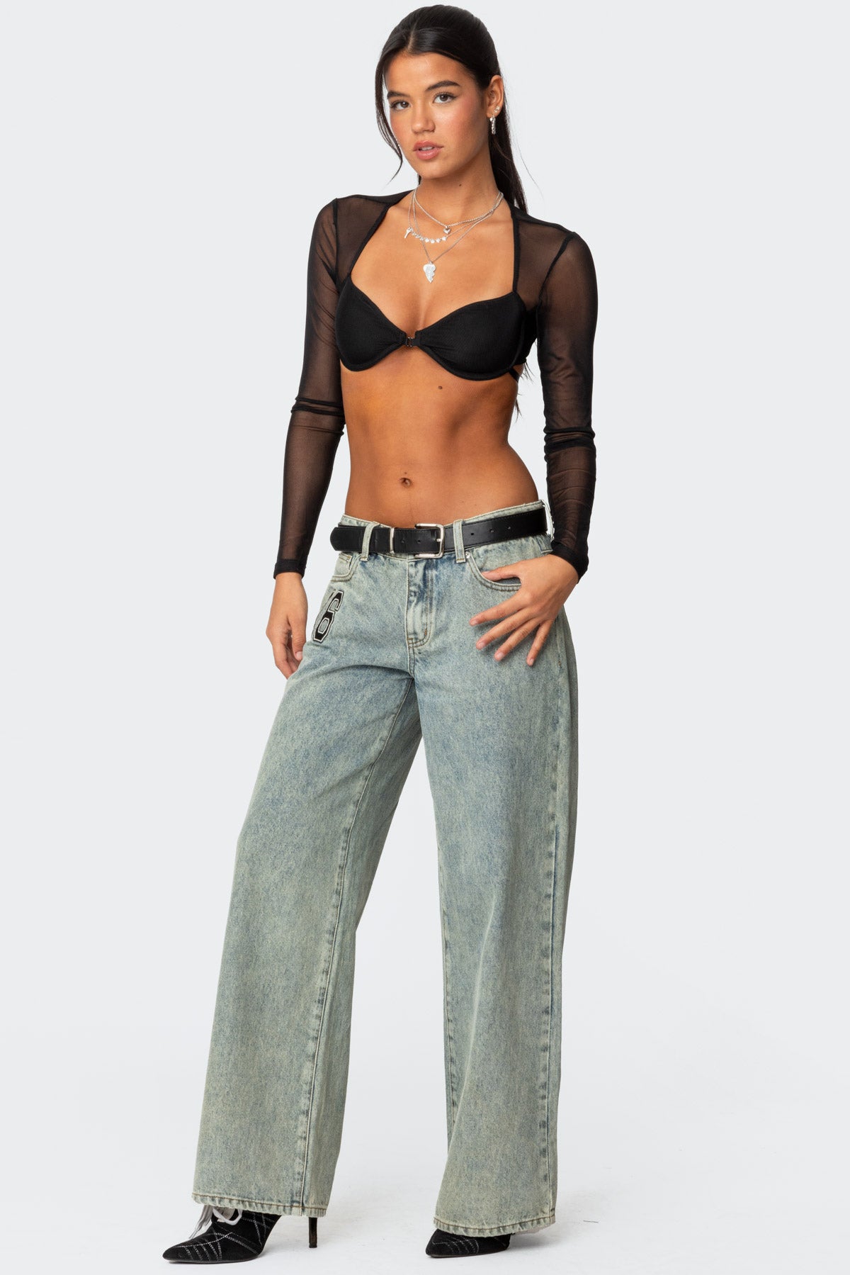 Lin Mesh Bra Top-Milans Time