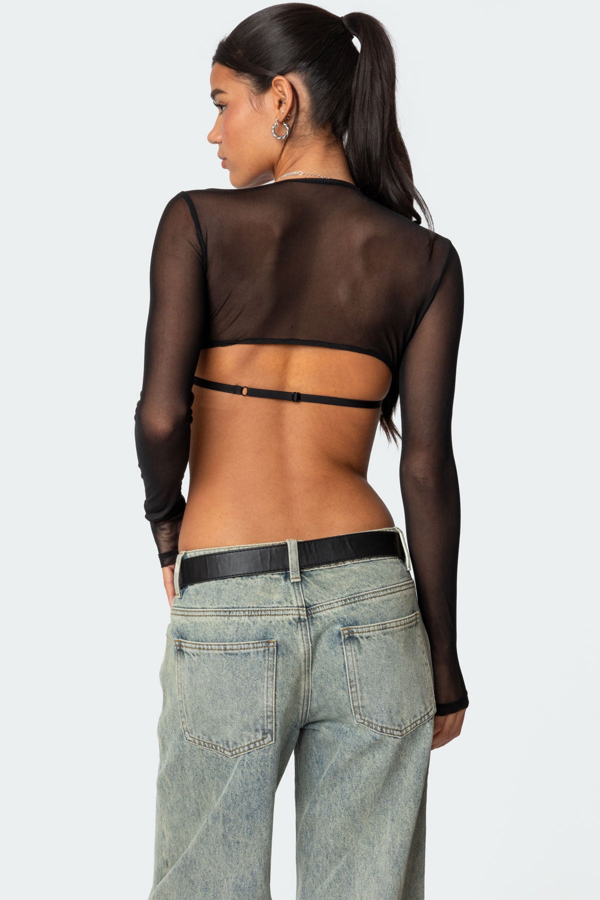 Lin Mesh Bra Top-Milans Time