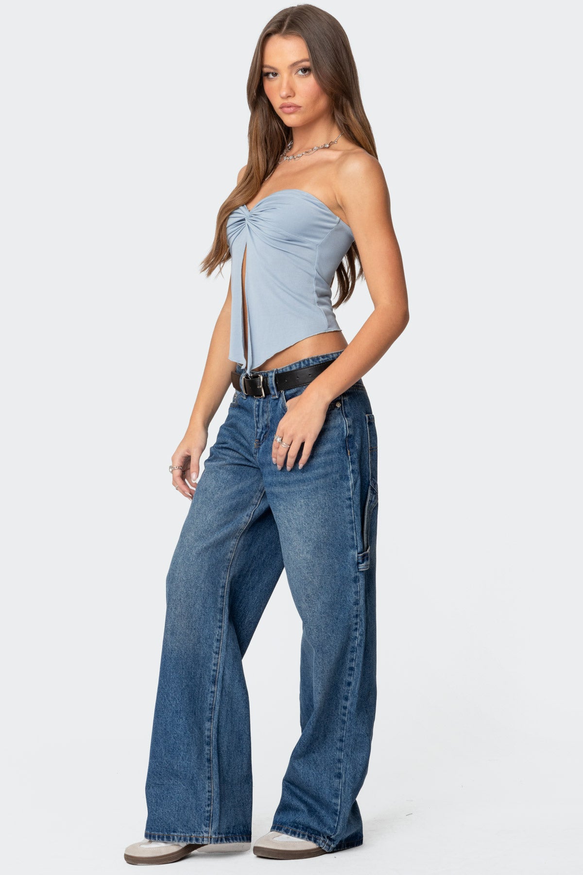 Twisted Split Front Tube Top-Milans Time