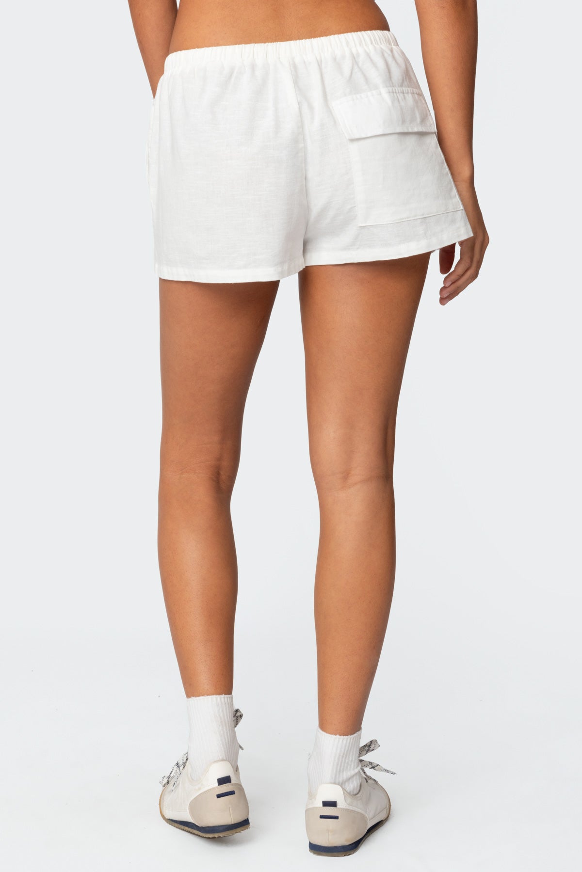 Leslie Linen Look Shorts-Milans Time