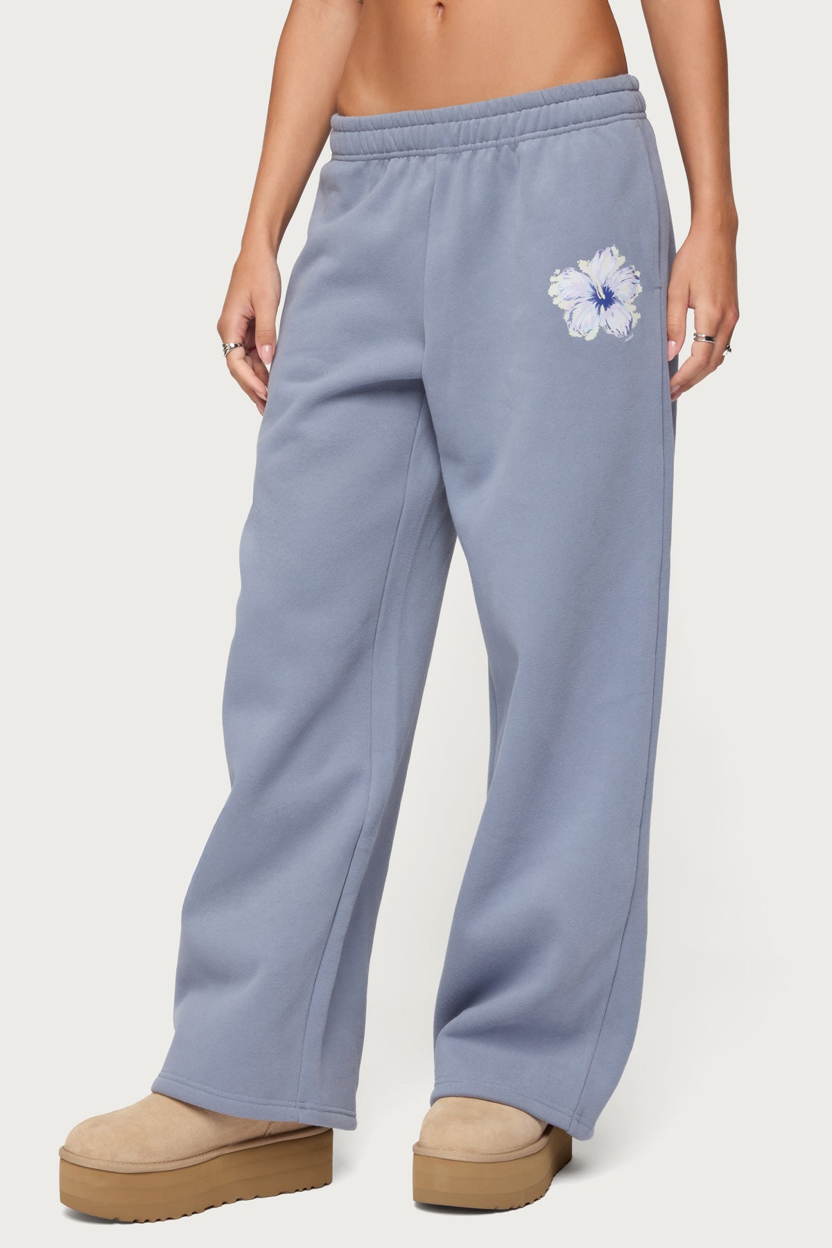 Tropical Bloom Sweatpants-Milans Time