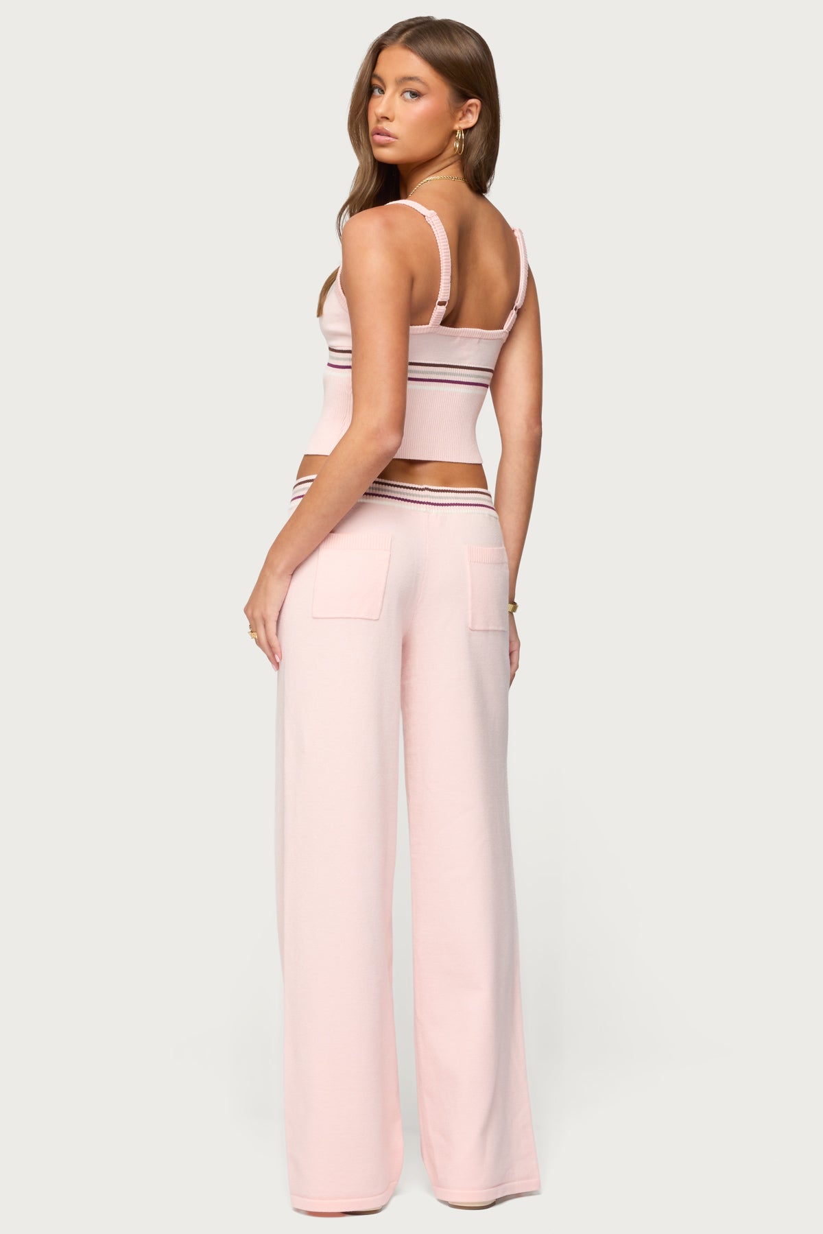 Miya Stripey Ribbed Knit Tank Top-Milans Time