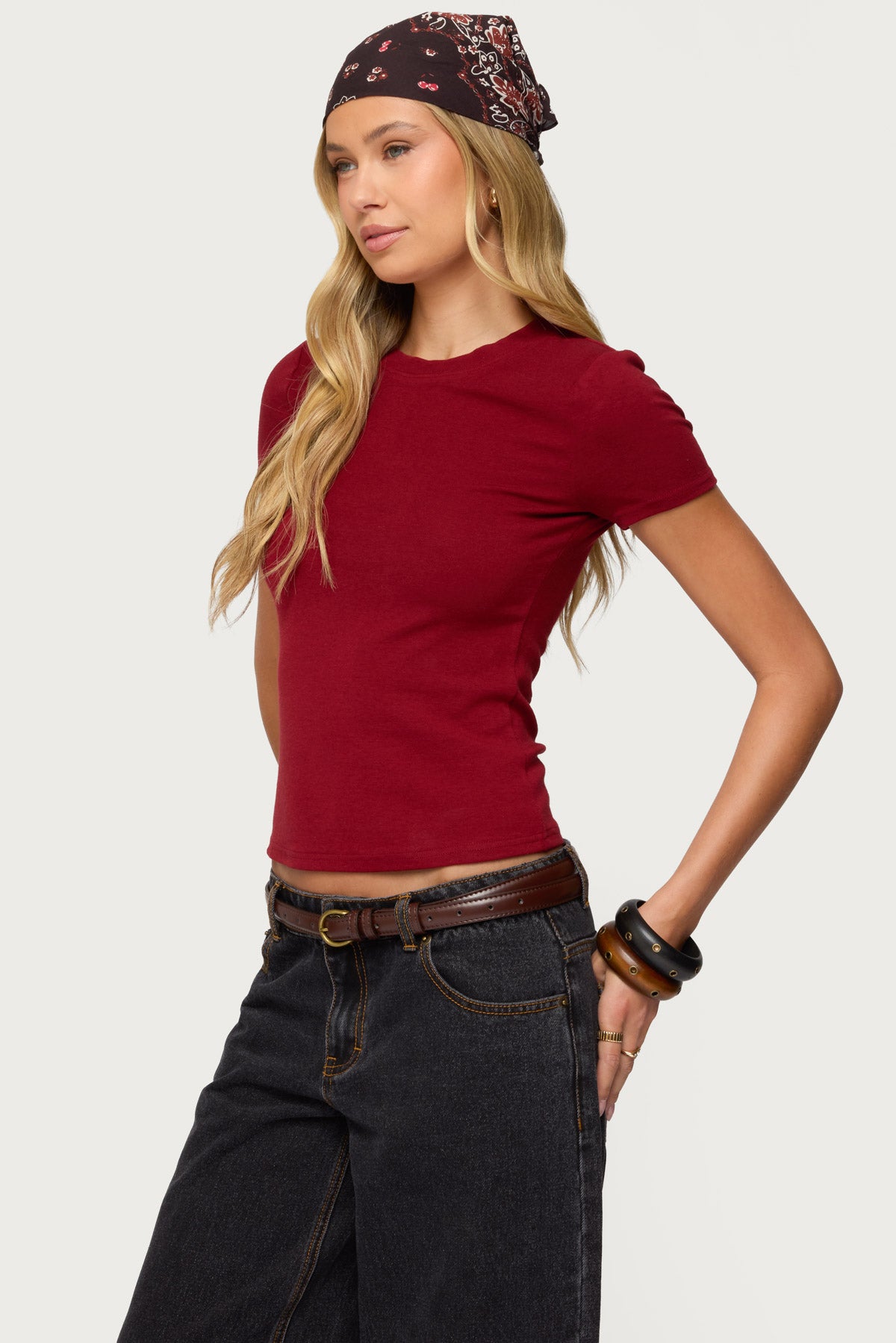 Daphney Ribbed T Shirt-Milans Time
