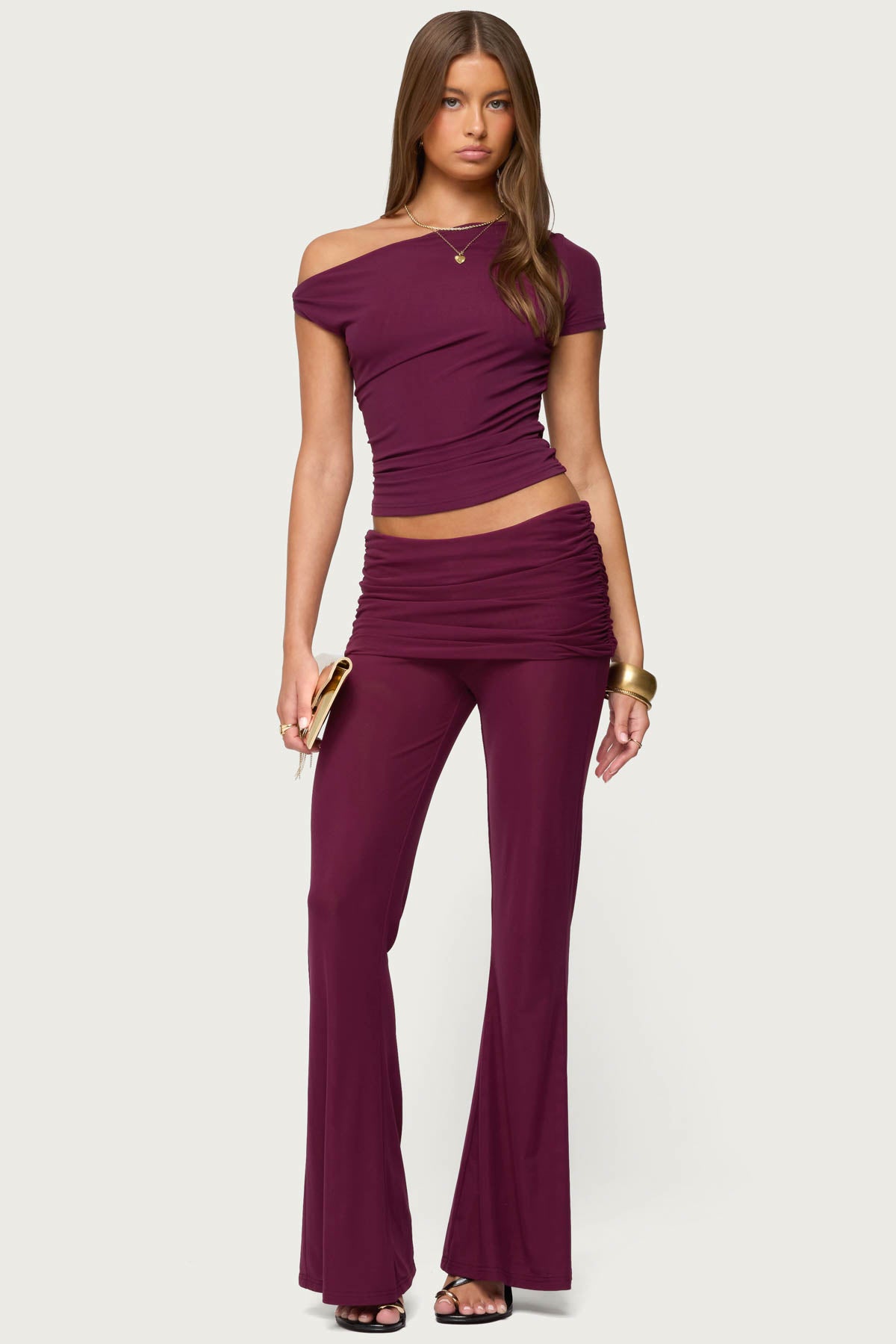 Halli Foldover Mini Skirt Pants-Milans Time