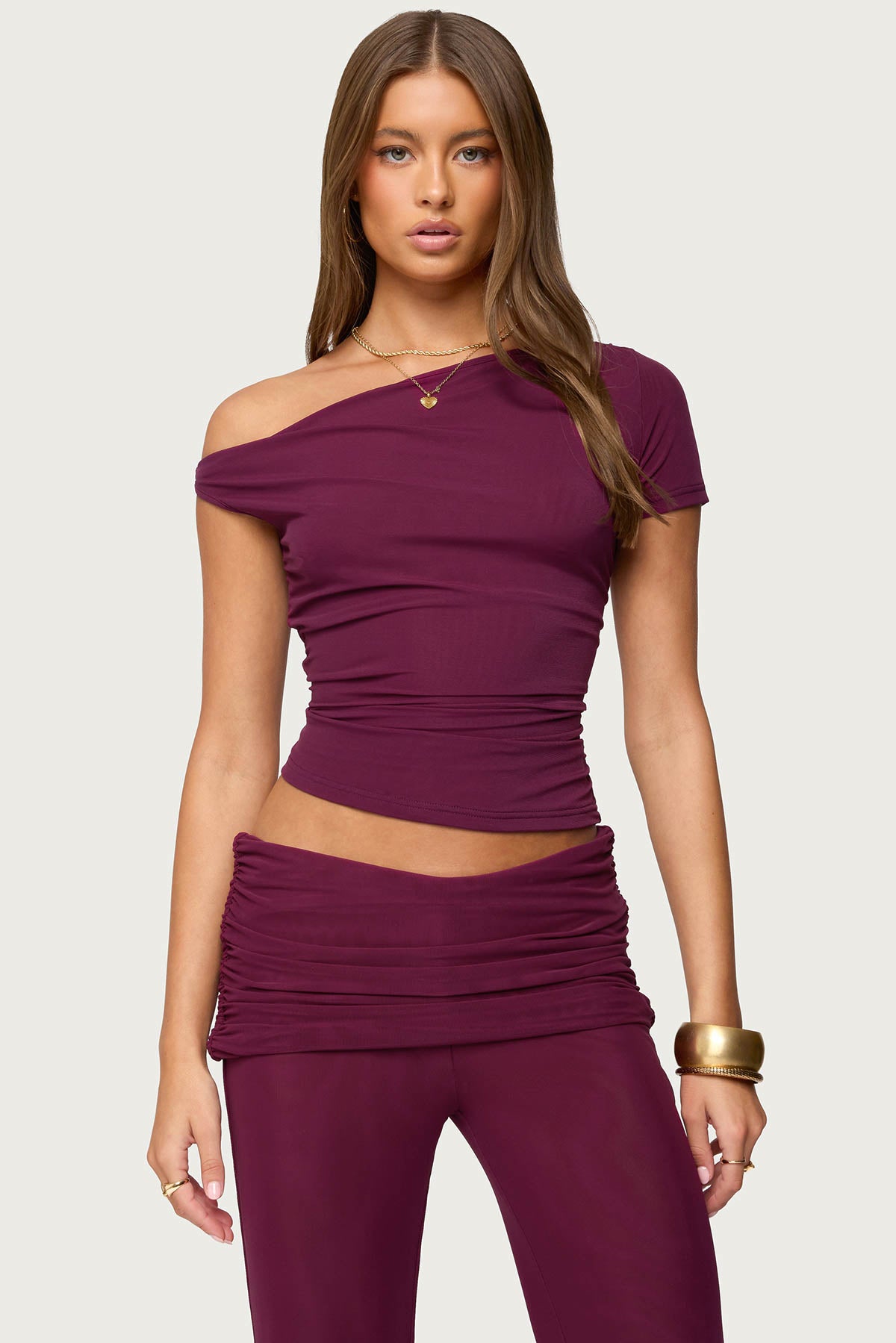 Halli Twisted Off Shoulder Top-Milans Time