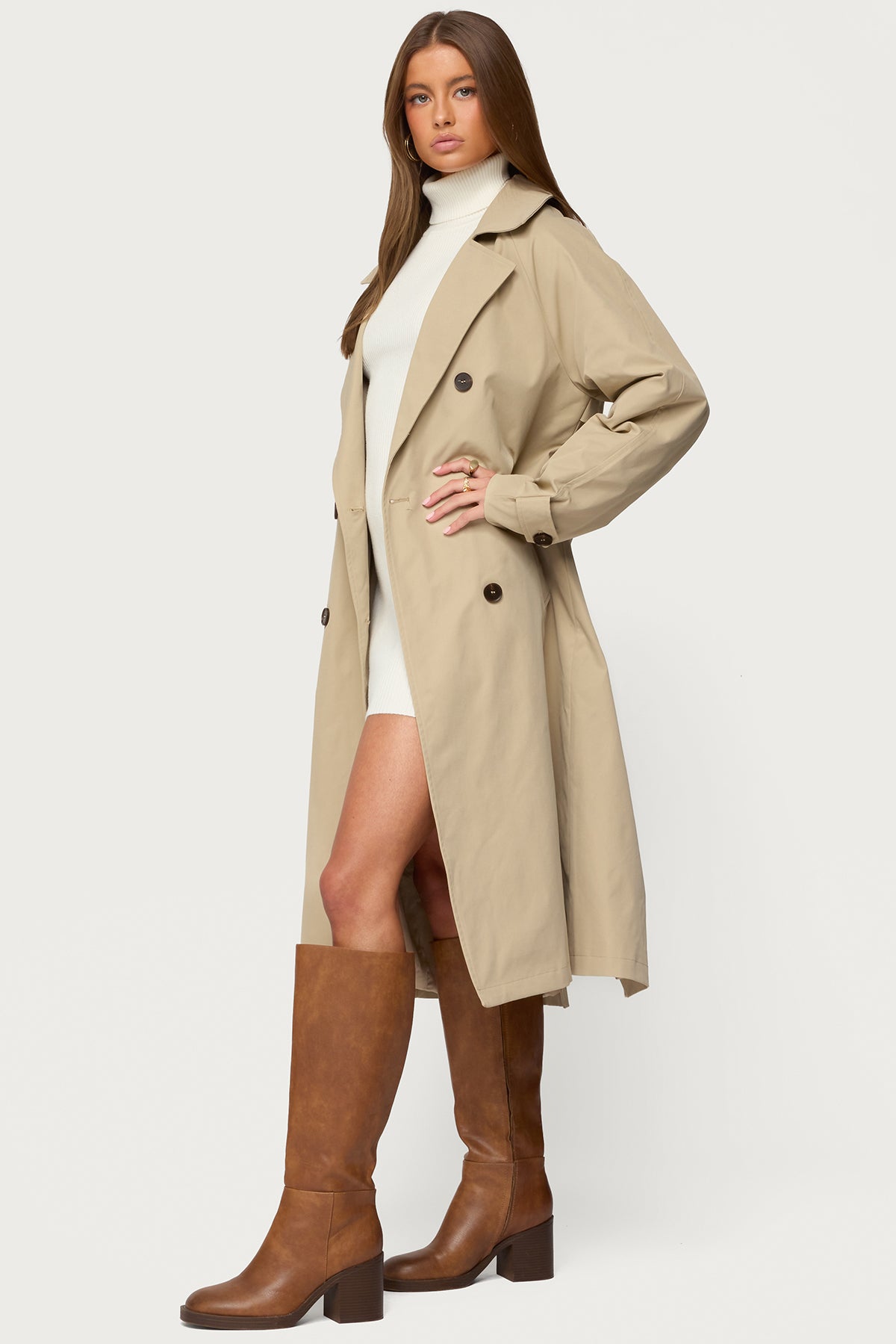 Amur Maxi Trench Coat-Milans Time