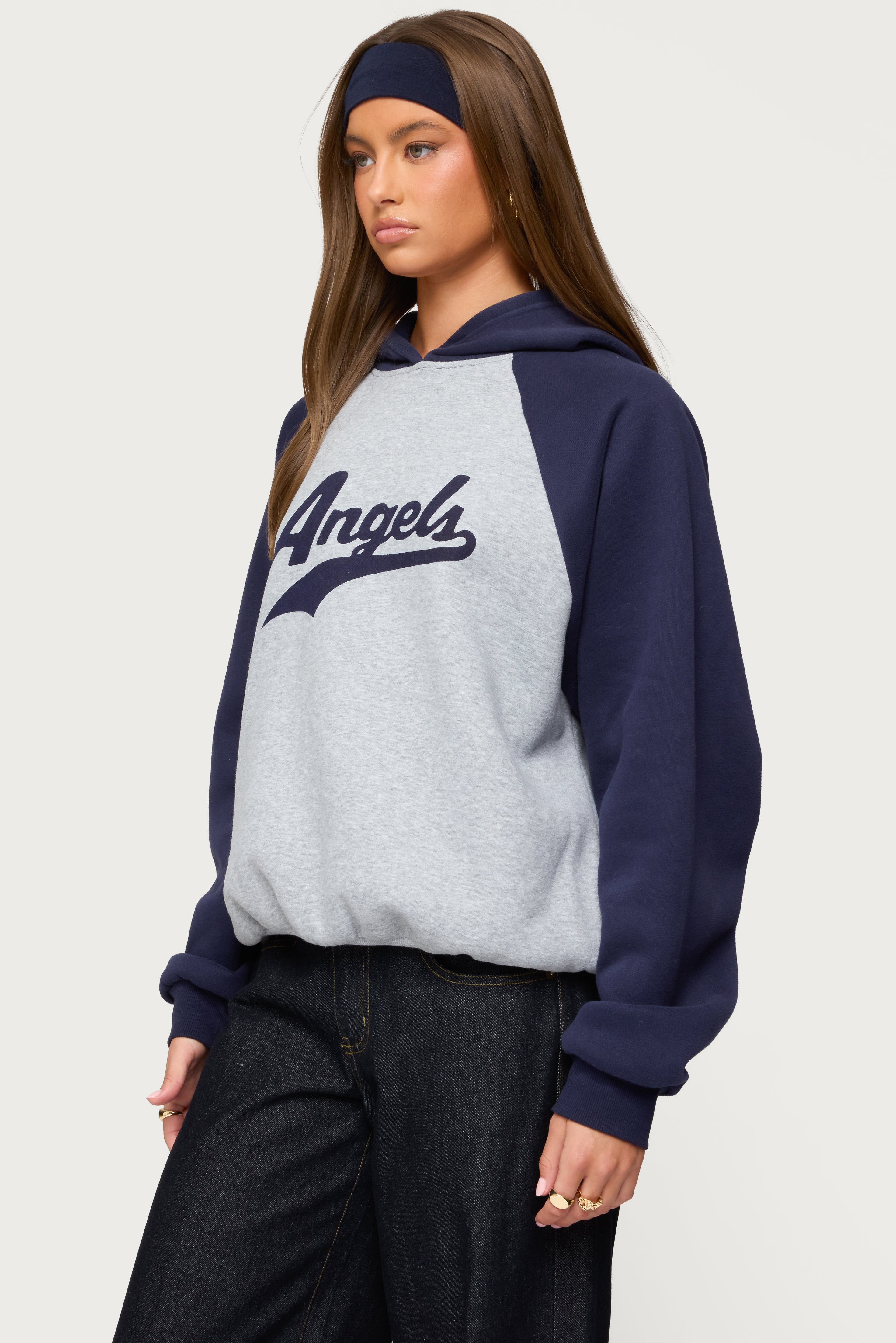 Angels Raglan Oversized Hoodie-Milans Time