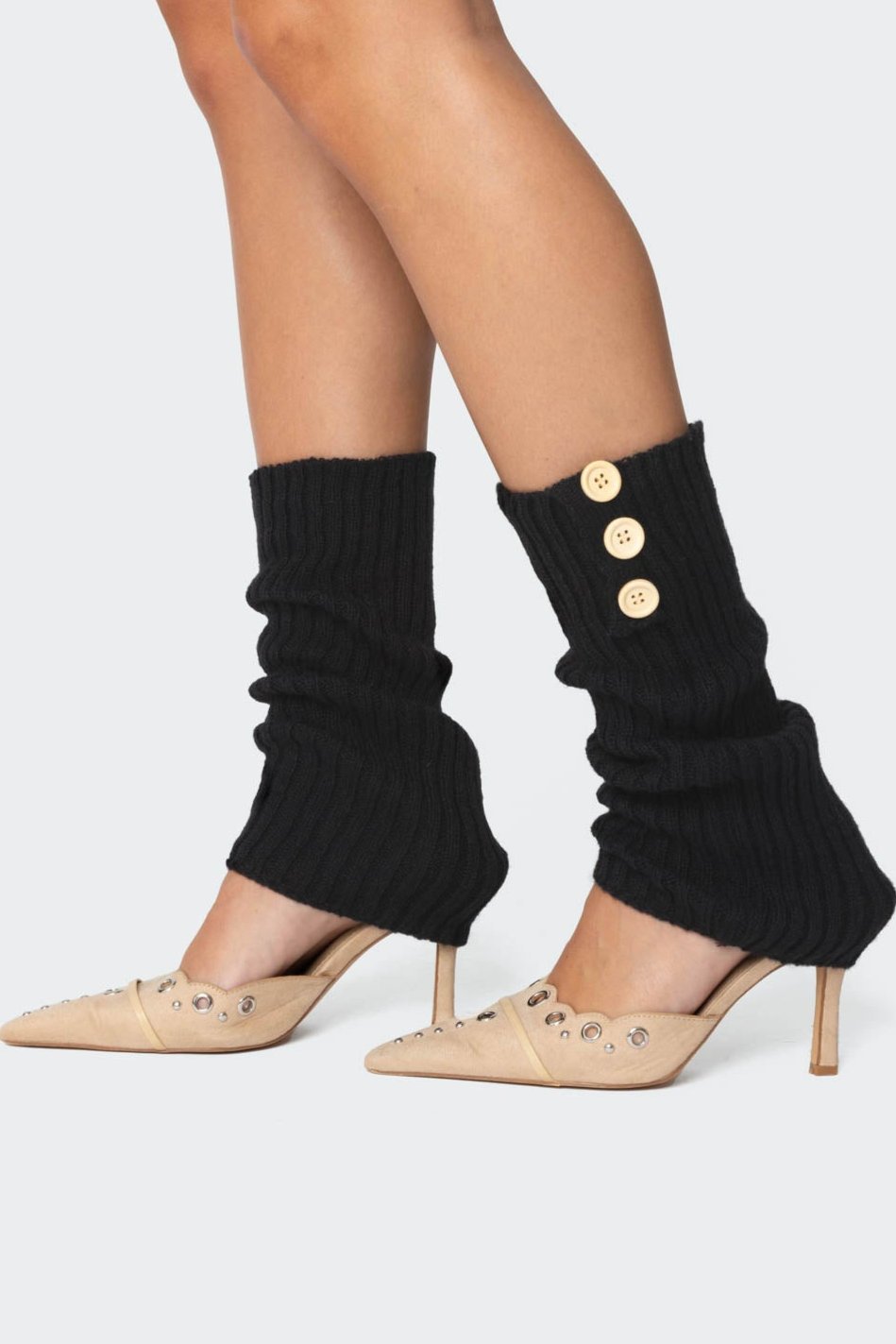 Button Leg Warmers-Milans Time