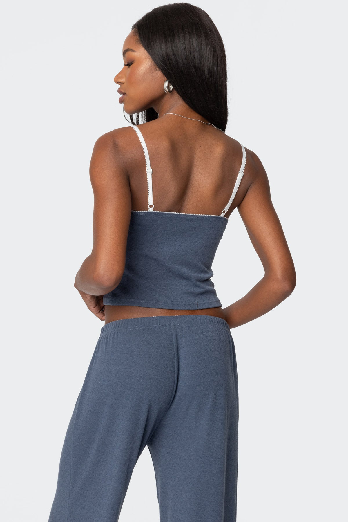 Kleo Pointelle Henley Tank Top-Milans Time