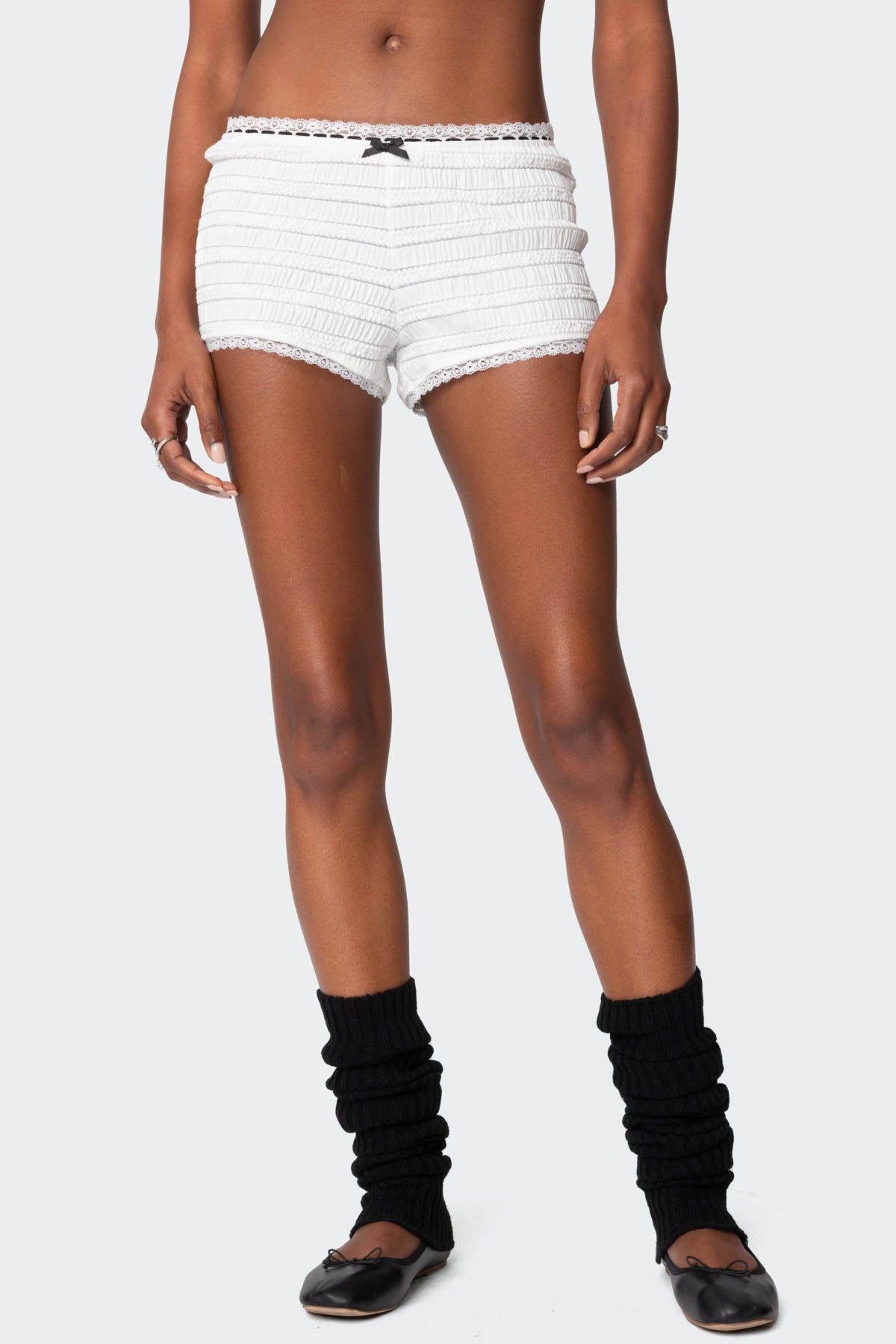 Lenny Lacey Textured Micro Shorts-Milans Time