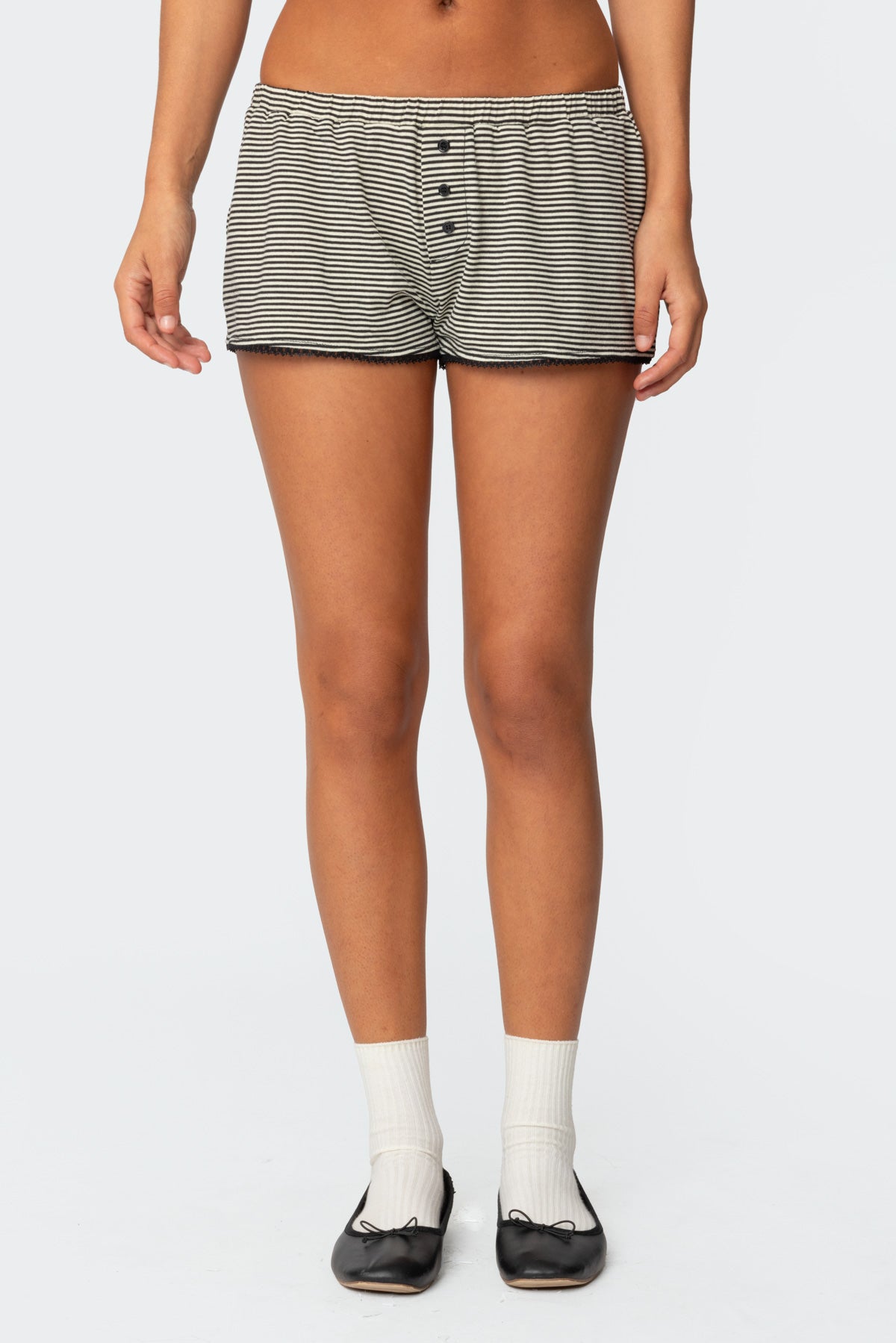 Suzy Striped Shorts-Milans Time