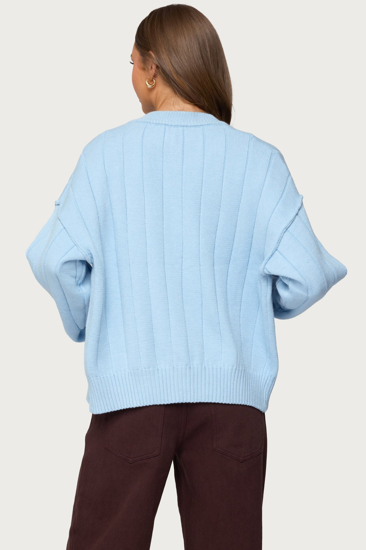 Joanie Wide Ribbed Knit Cardigan-Milans Time