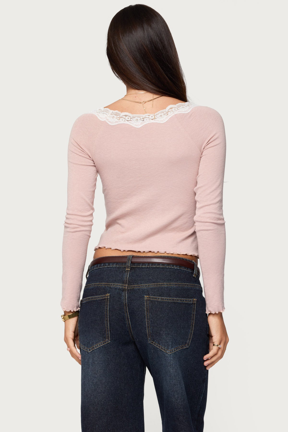 Emmery Lacey Boat Neck Top-Milans Time