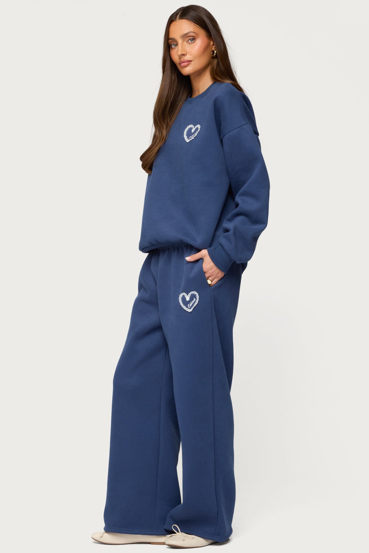 Love Milans Time Wide Leg Sweatpants-Milans Time
