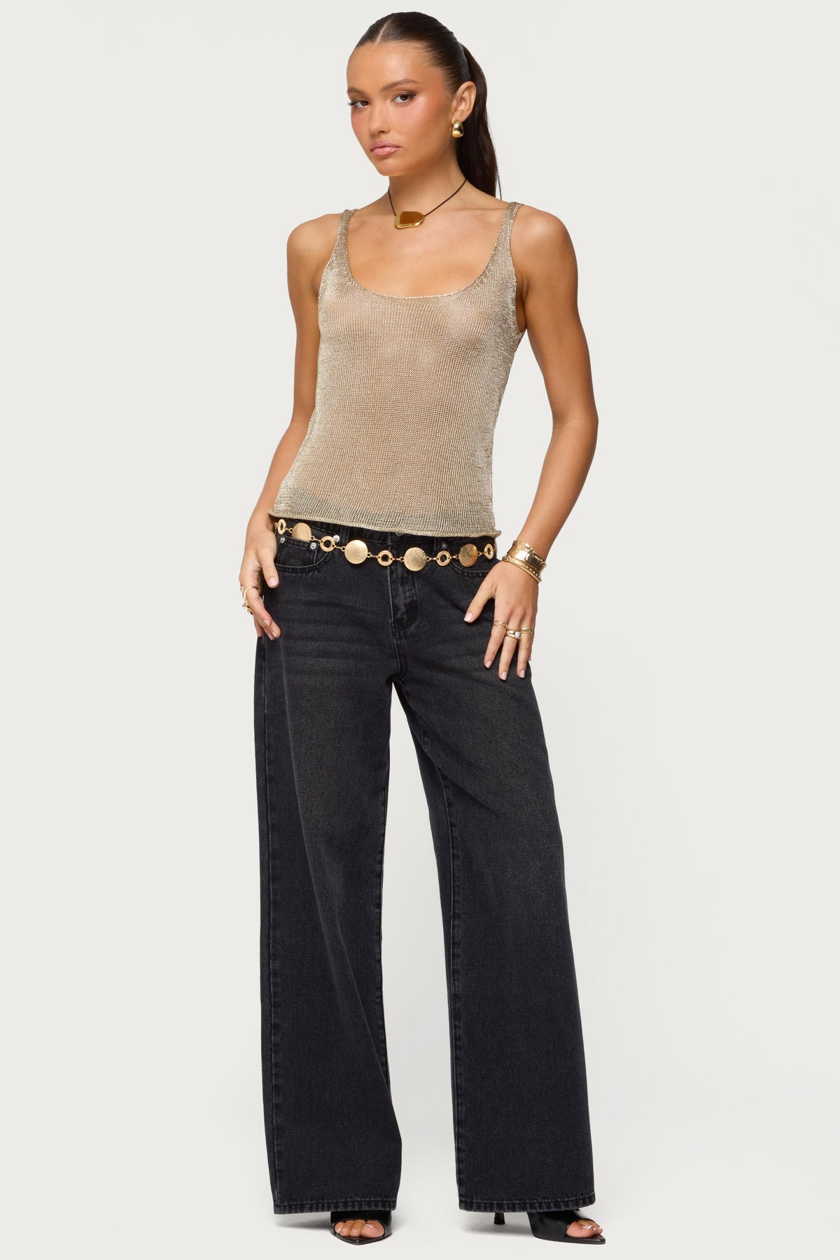 Ery Mid Rise Baggy Jeans-Milans Time