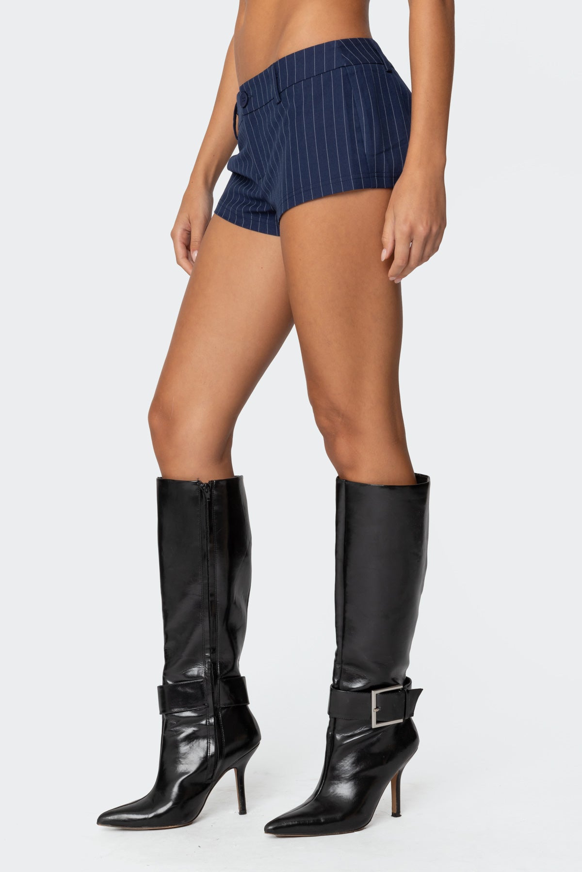 Harrison Pinstripe Micro Shorts-Milans Time