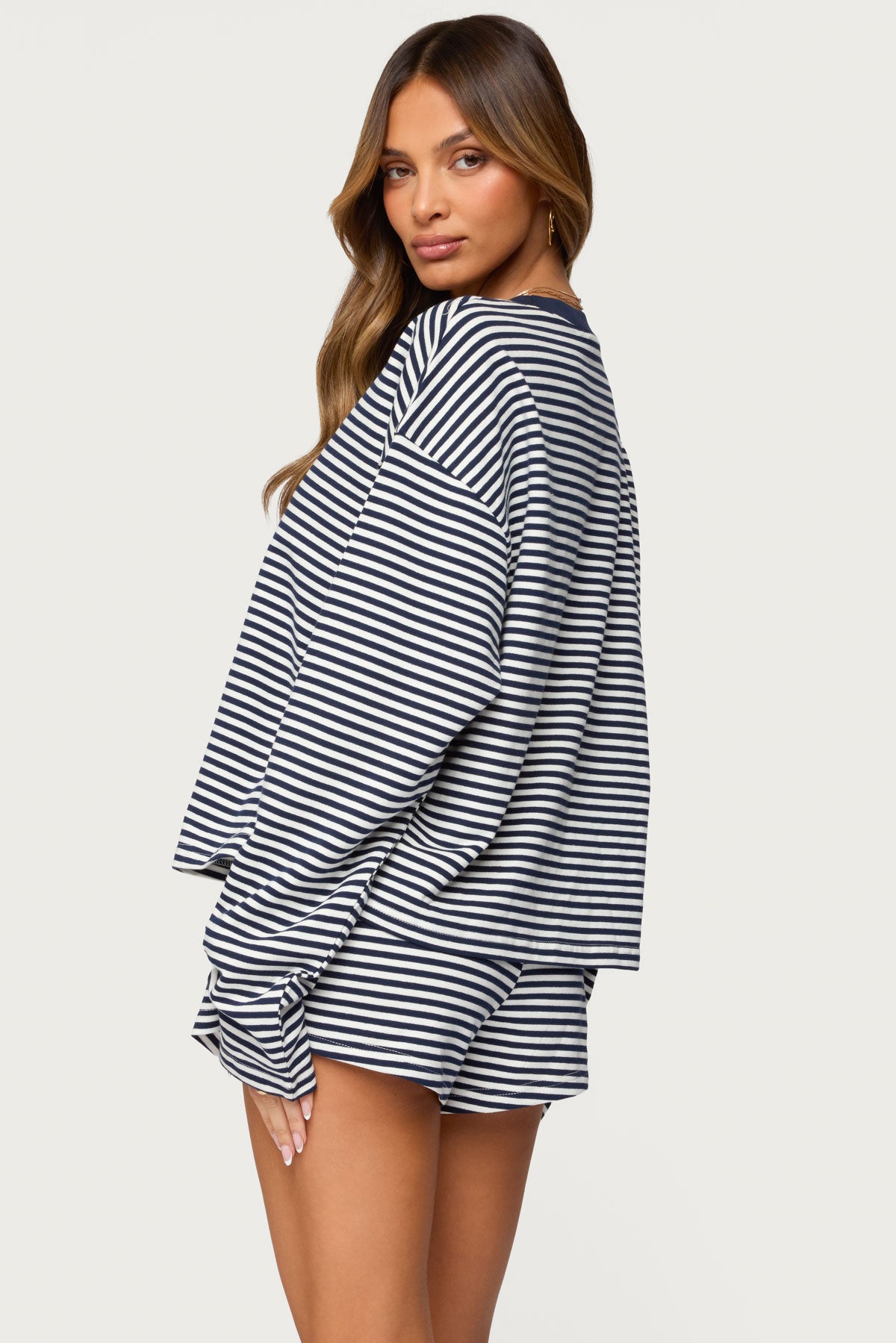 Jainee Striped Long Sleeve T Shirt-Milans Time