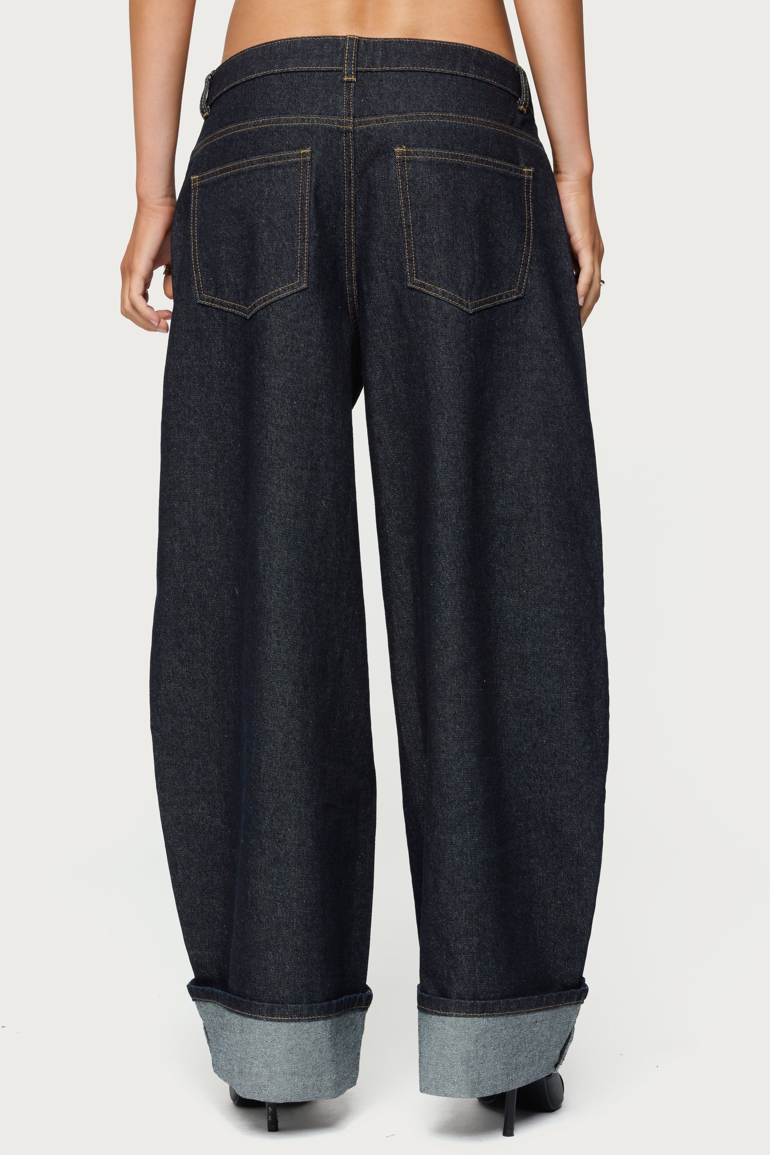 Petite Kella Low Rise Baggy Jeans-Milans Time