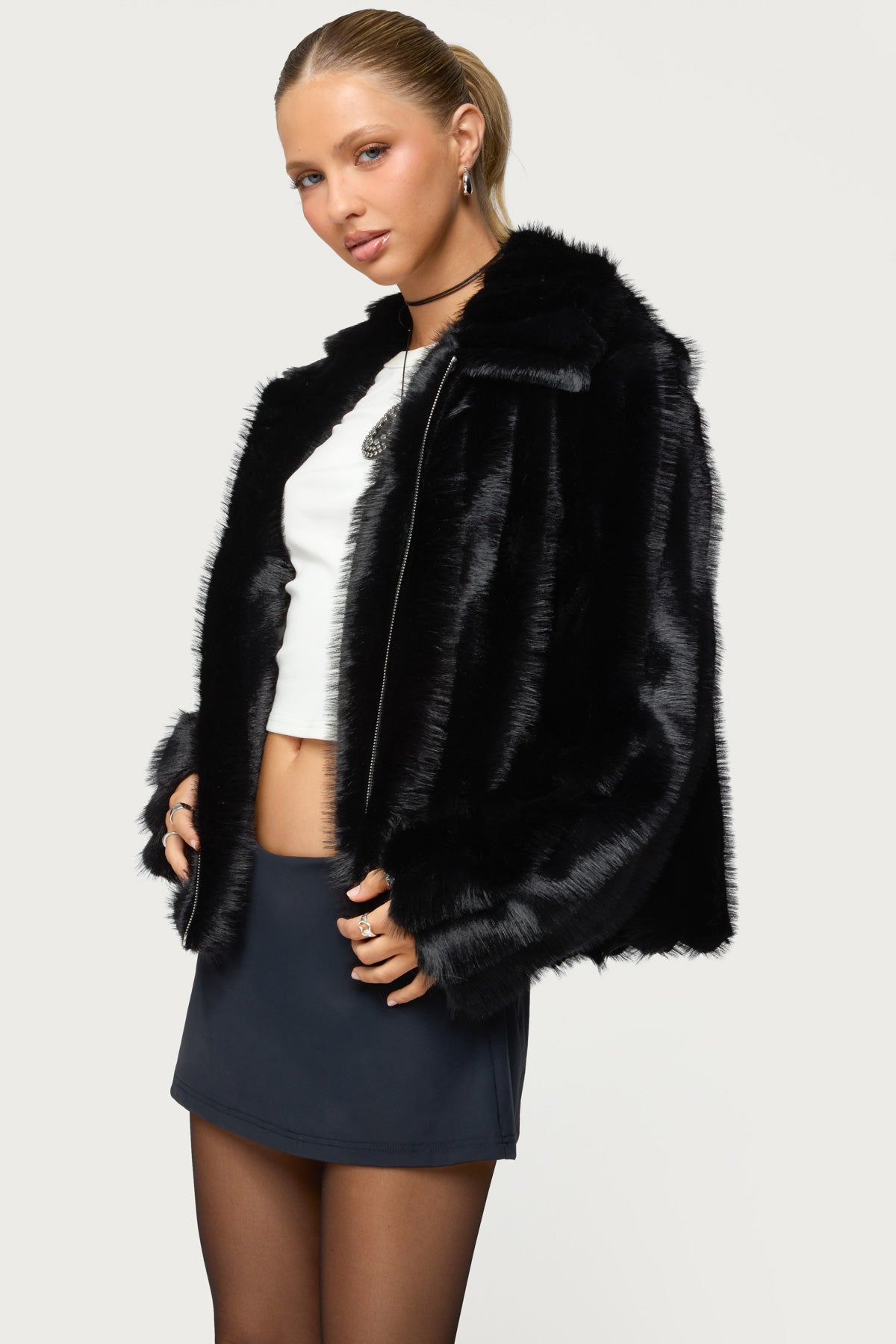 Tedi Faux Fur Jacket-Milans Time