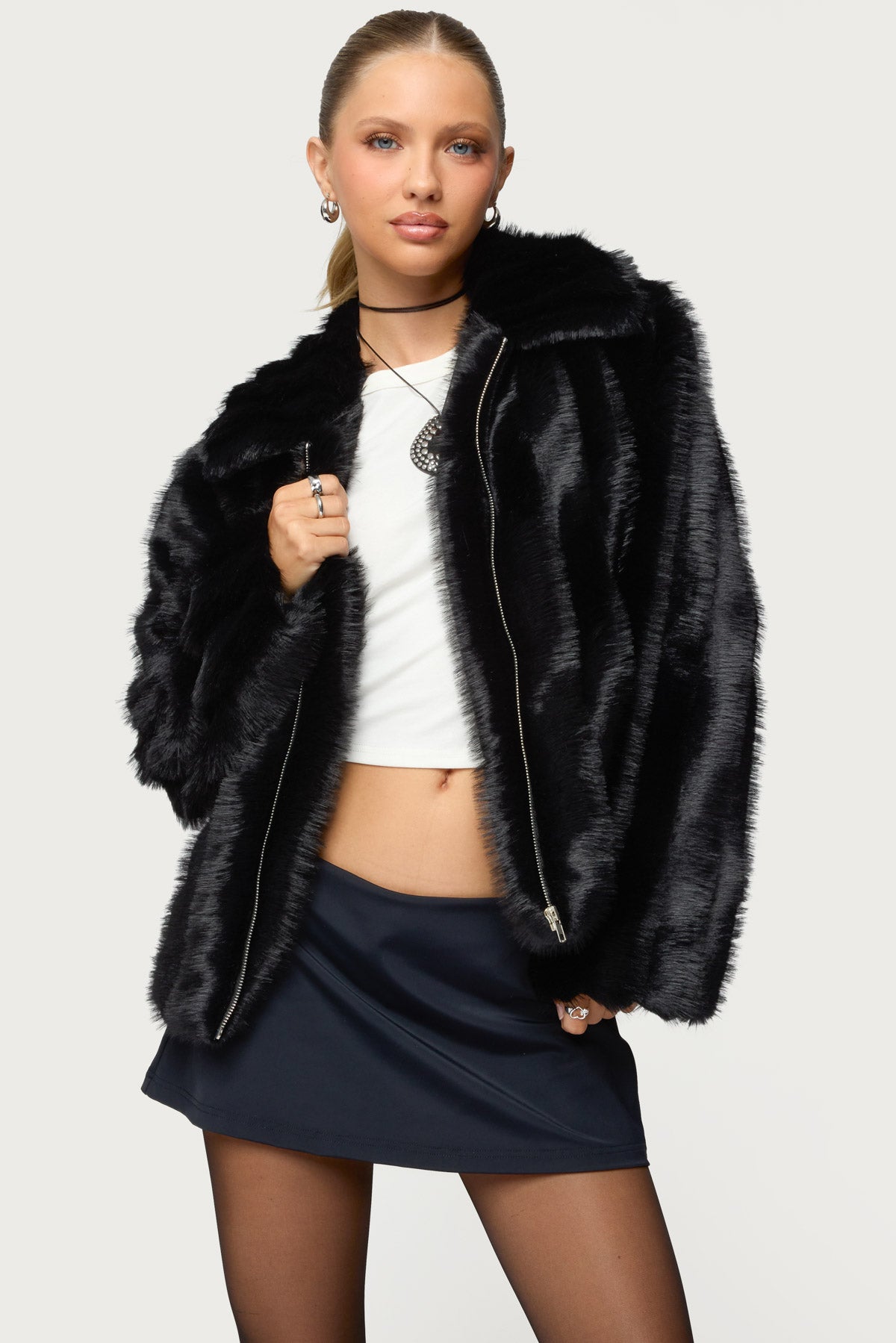 Tedi Faux Fur Jacket-Milans Time