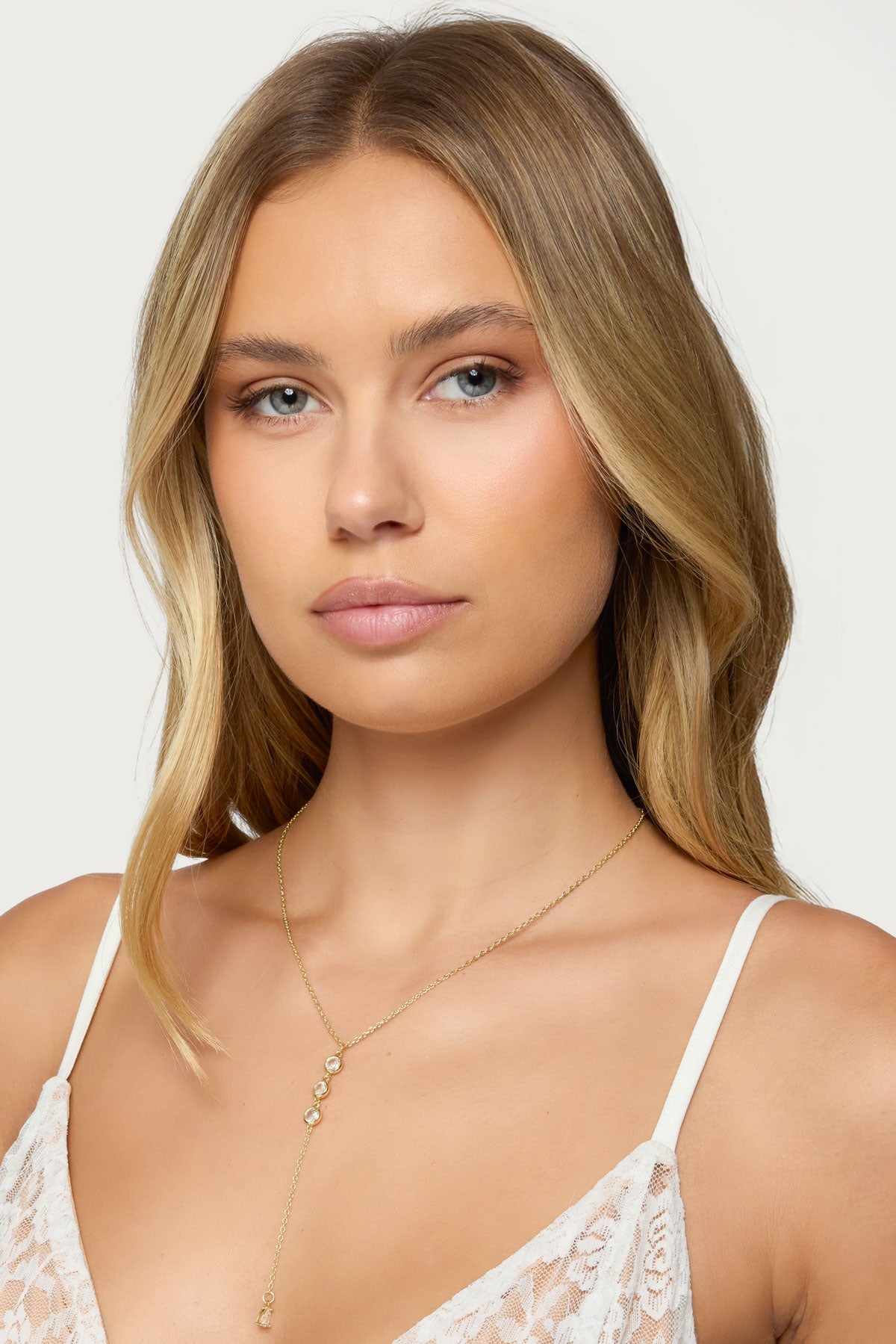 Rhinestone Cascading Necklace-Milans Time