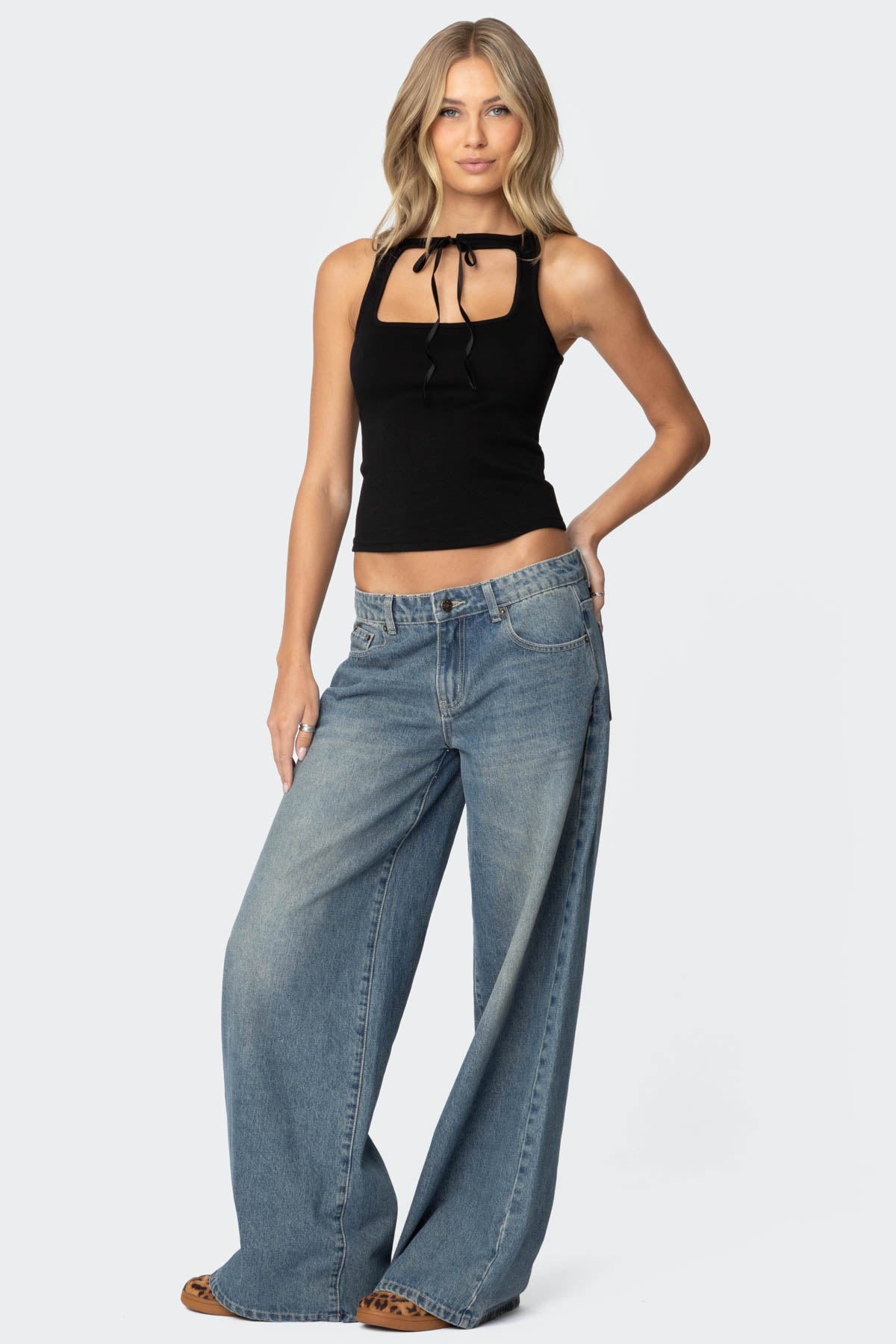 Isabetta Tie Front Top-Milans Time