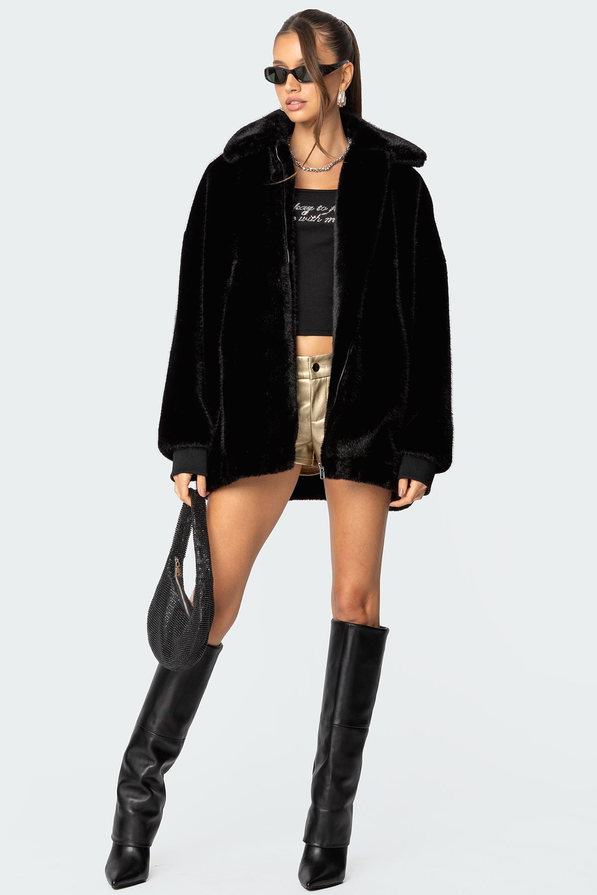 Taylor Oversized Faux Fur Jacket-Milans Time