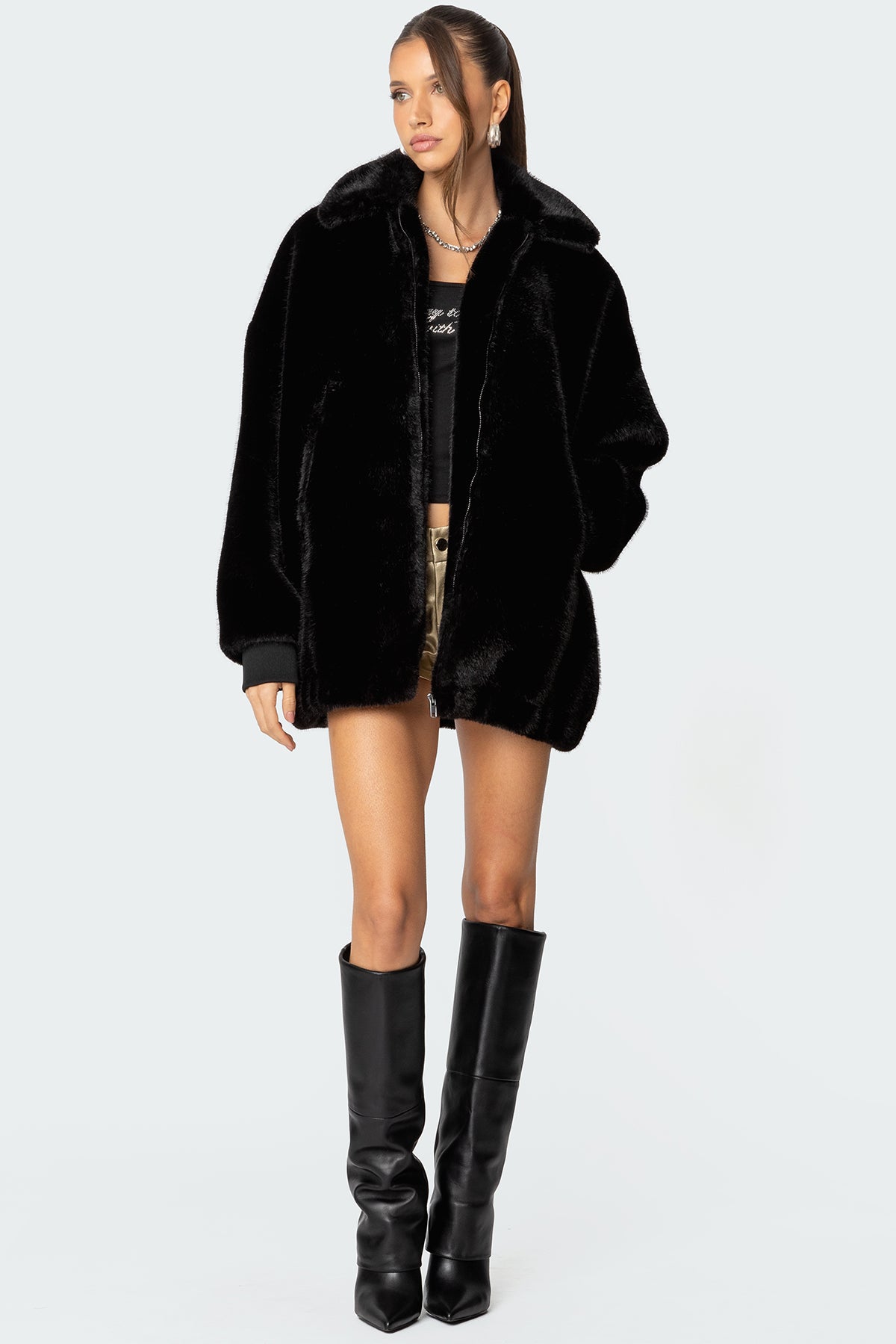 Taylor Oversized Faux Fur Jacket-Milans Time