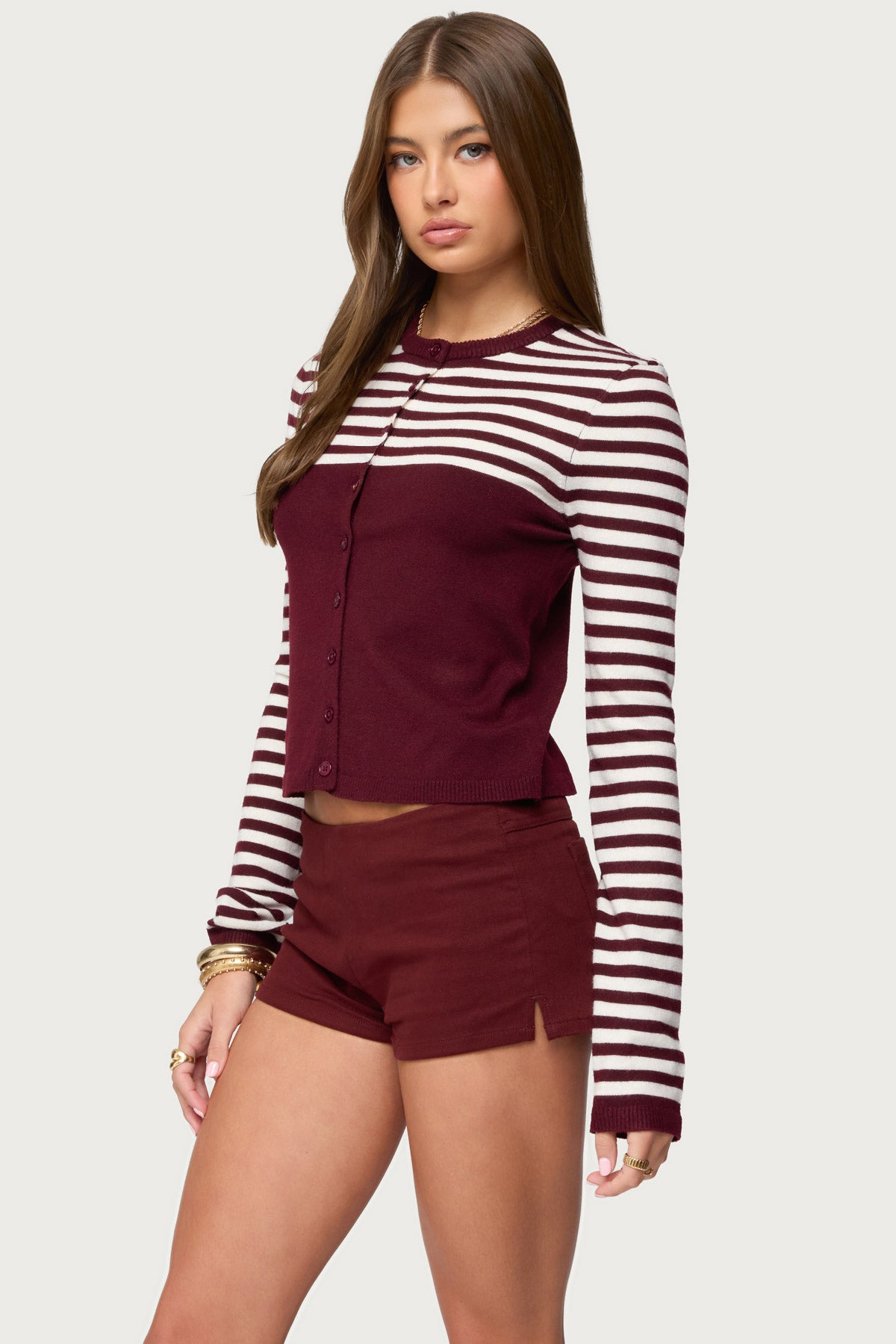 Goni Stripey Knit Cardigan-Milans Time