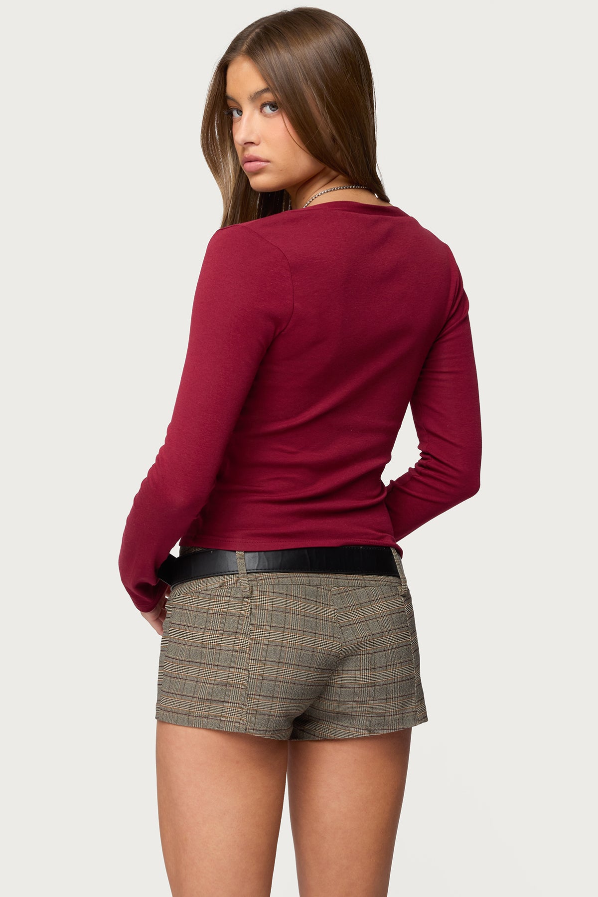 Charla V Neck Button Up Top-Milans Time