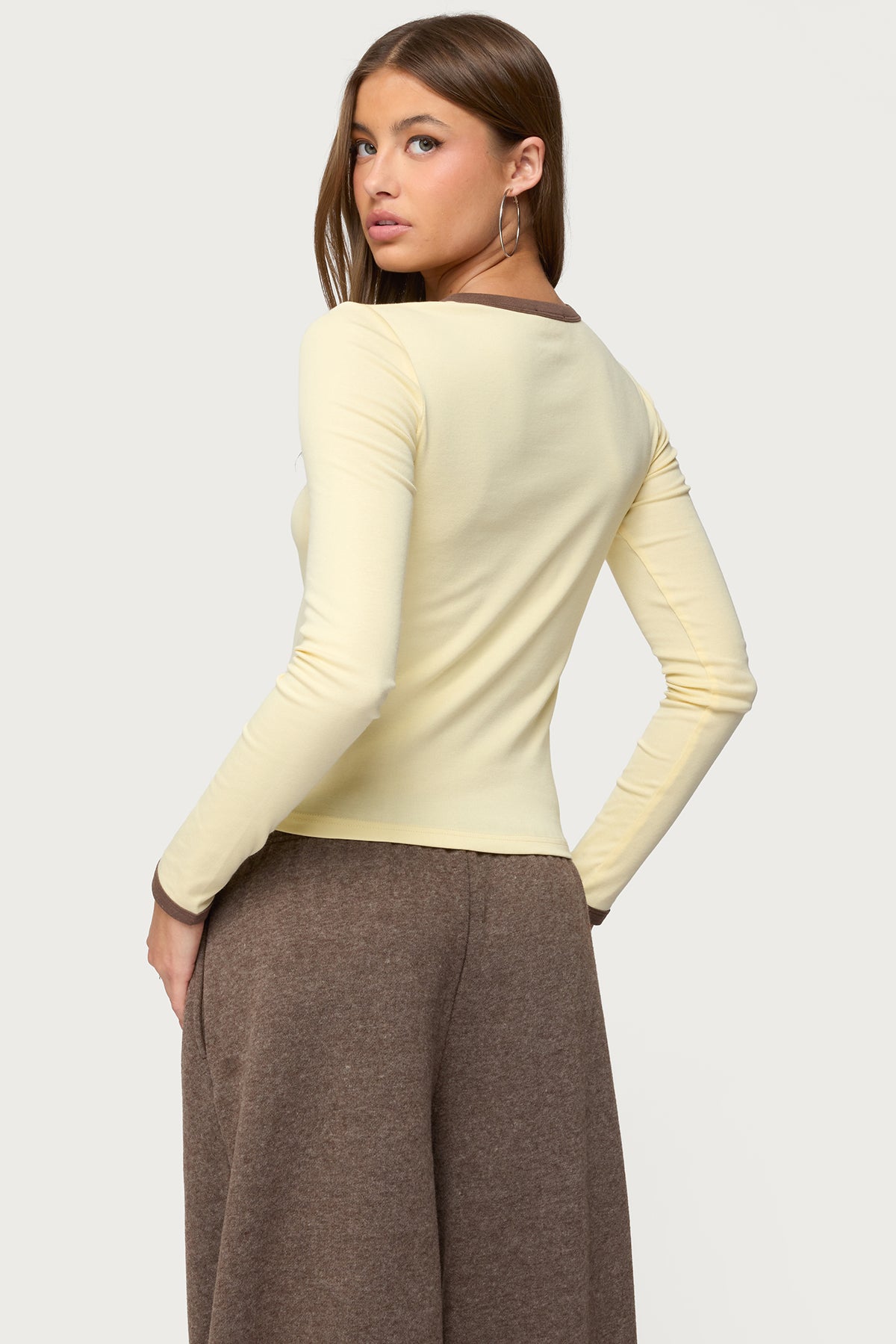 Zander Contrast Long Sleeve T Shirt-Milans Time