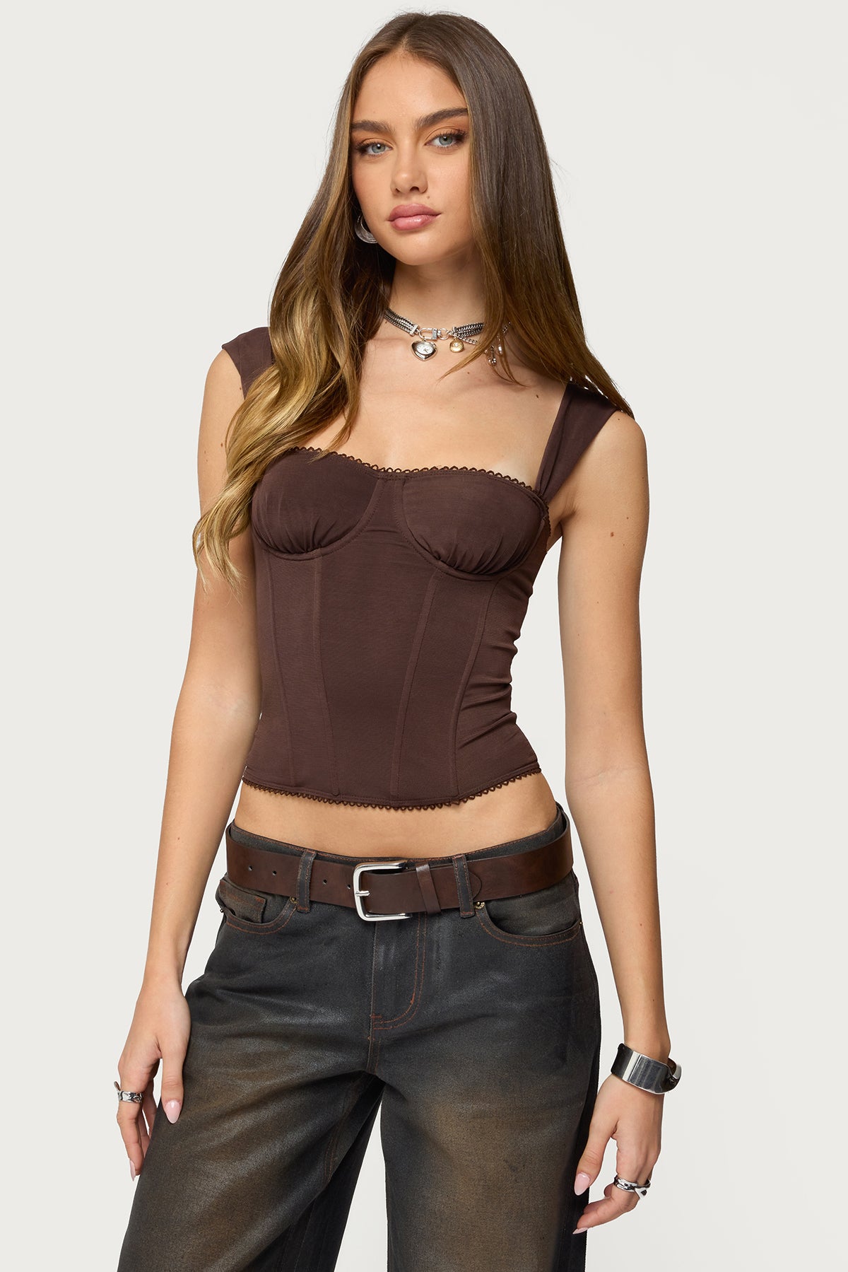 Marcella Wide Strap Corset-Milans Time