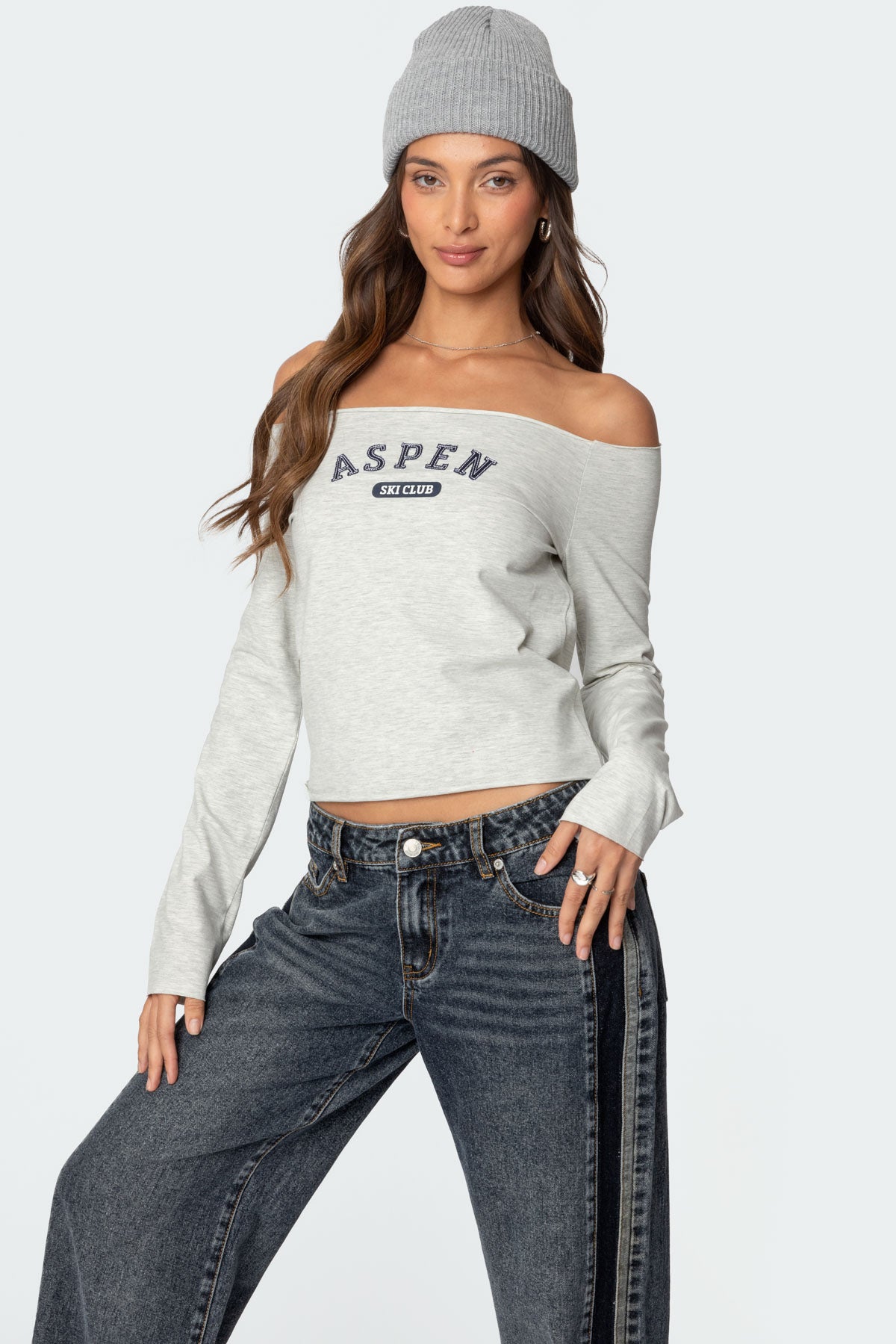 Aspen Ski Club Off Shoulder Top-Milans Time