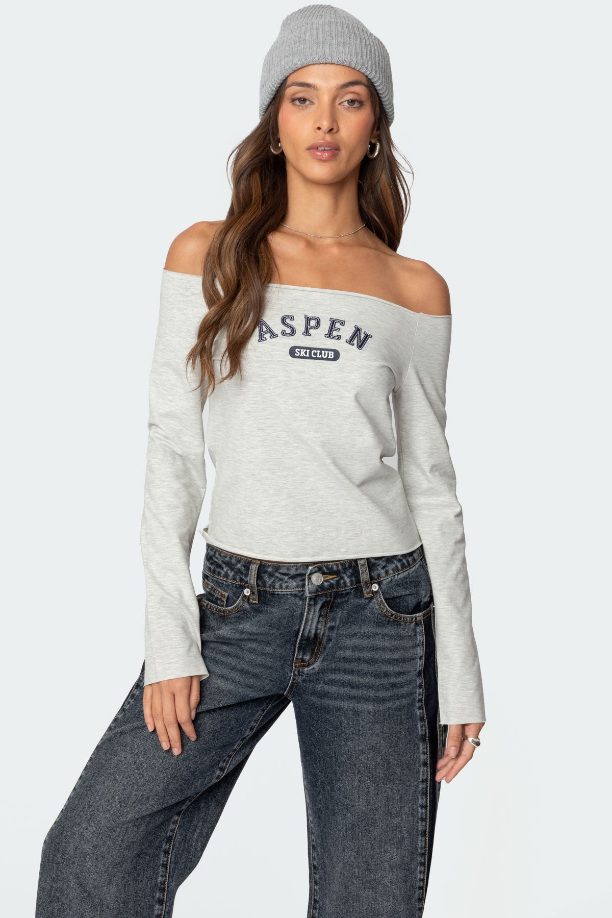 Aspen Ski Club Off Shoulder Top-Milans Time