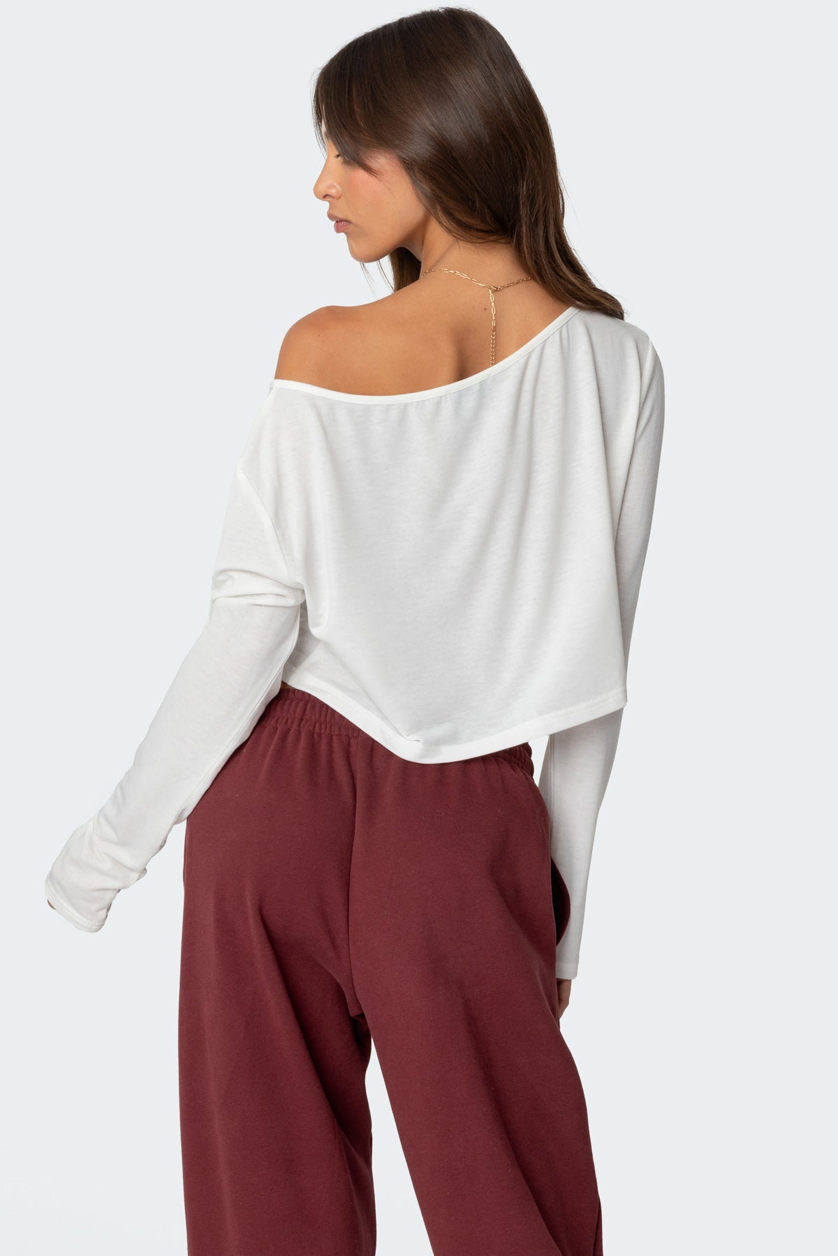 Cropped Off Shoulder Top-Milans Time