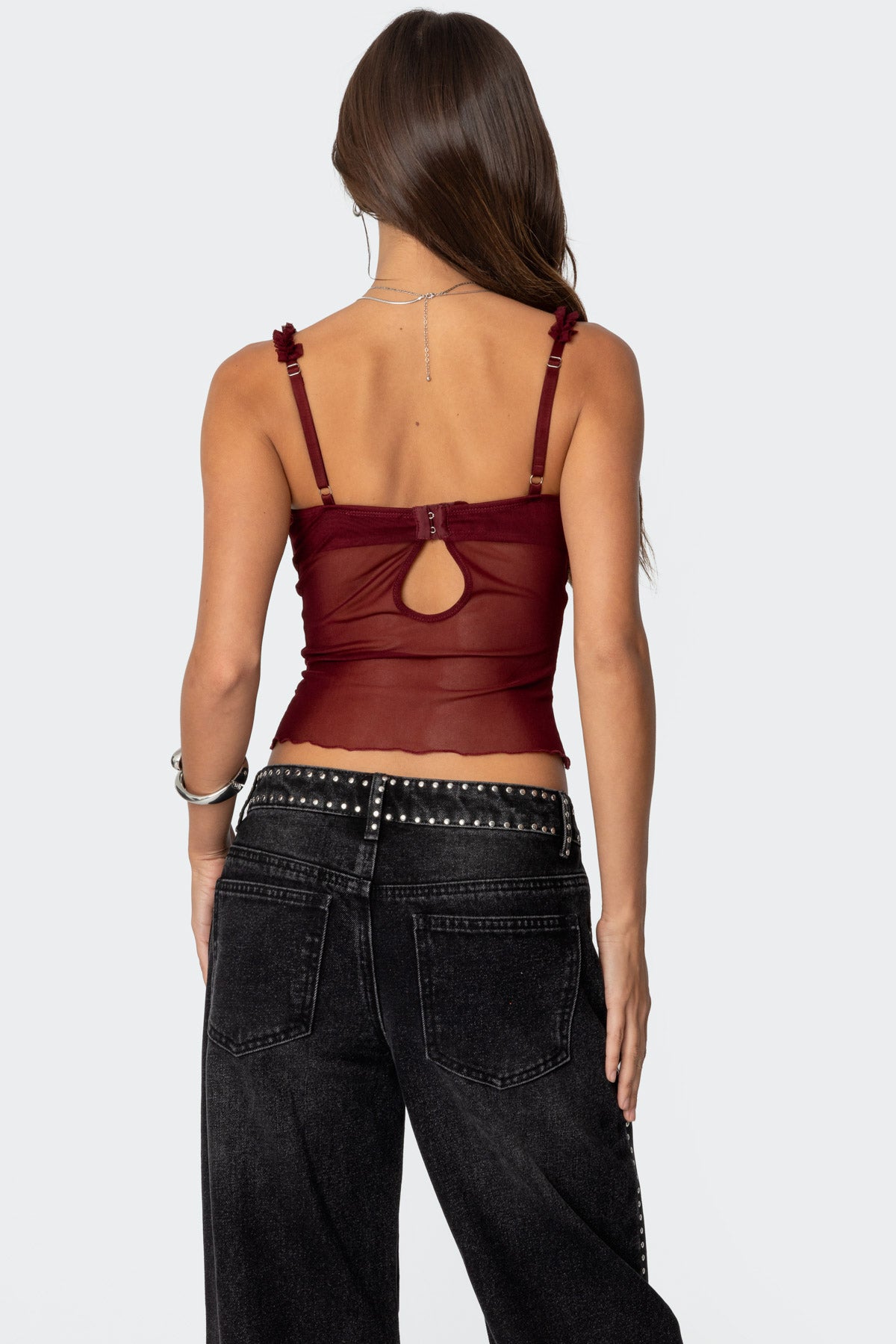 Mercy Sheer Mesh Bra Top-Milans Time