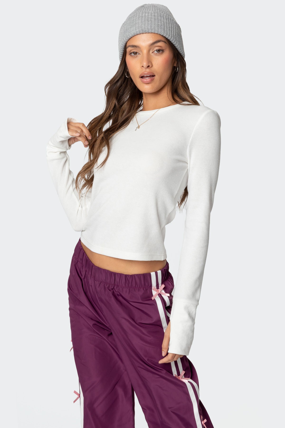 Waffle Long Sleeve T Shirt-Milans Time