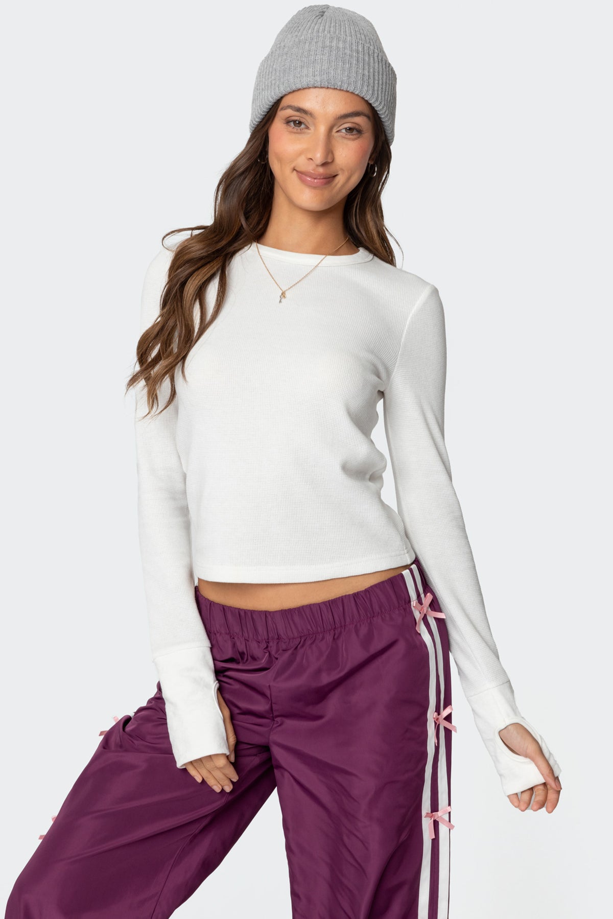 Waffle Long Sleeve T Shirt-Milans Time