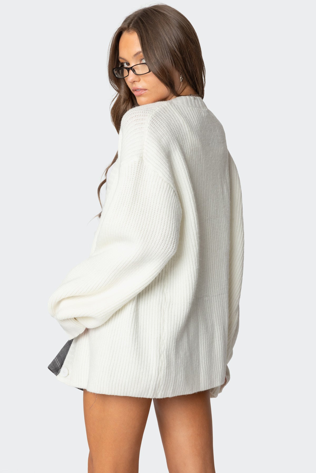 Mathilde Oversized V Neck Cardigan-Milans Time