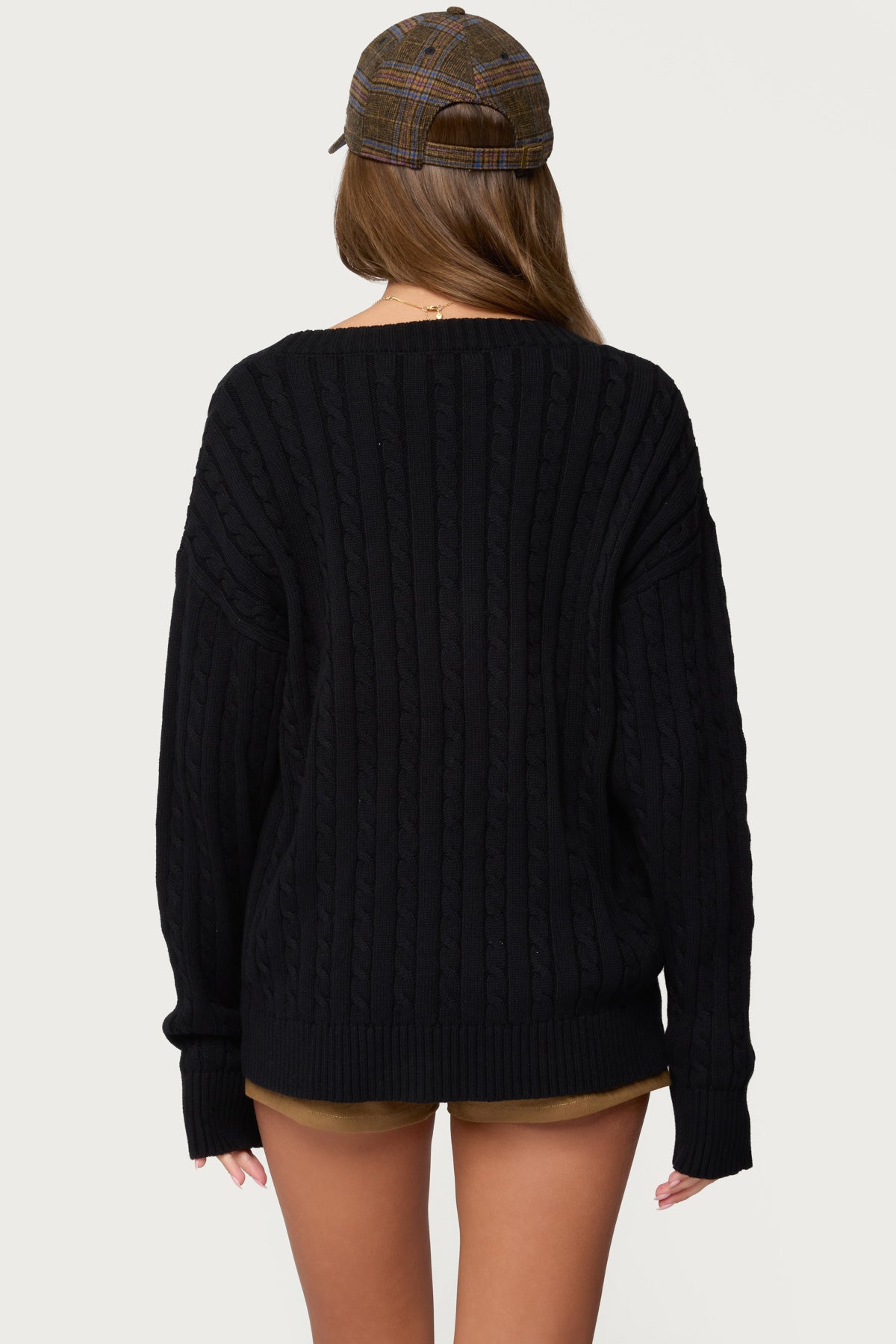 Francine Oversized V Neck Cardigan-Milans Time