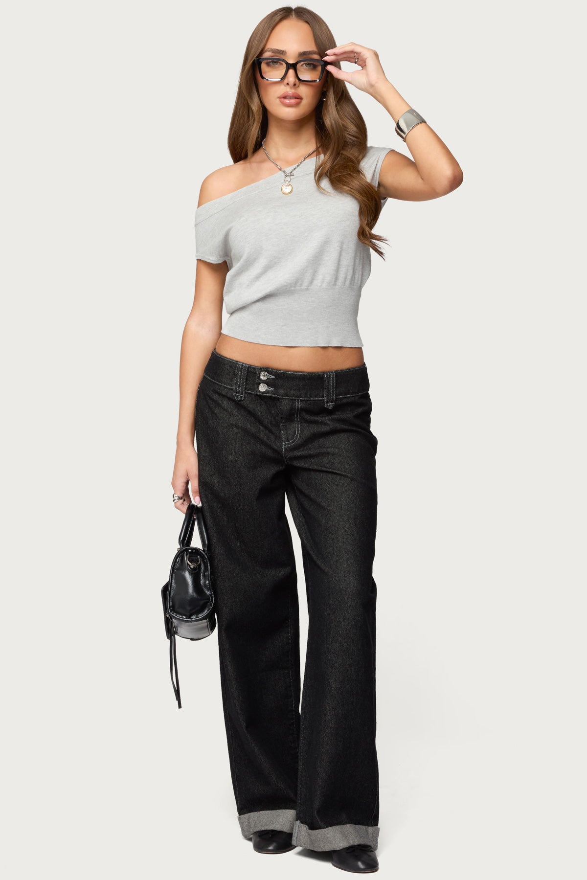 Michaela Off Shoulder Knit Top-Milans Time