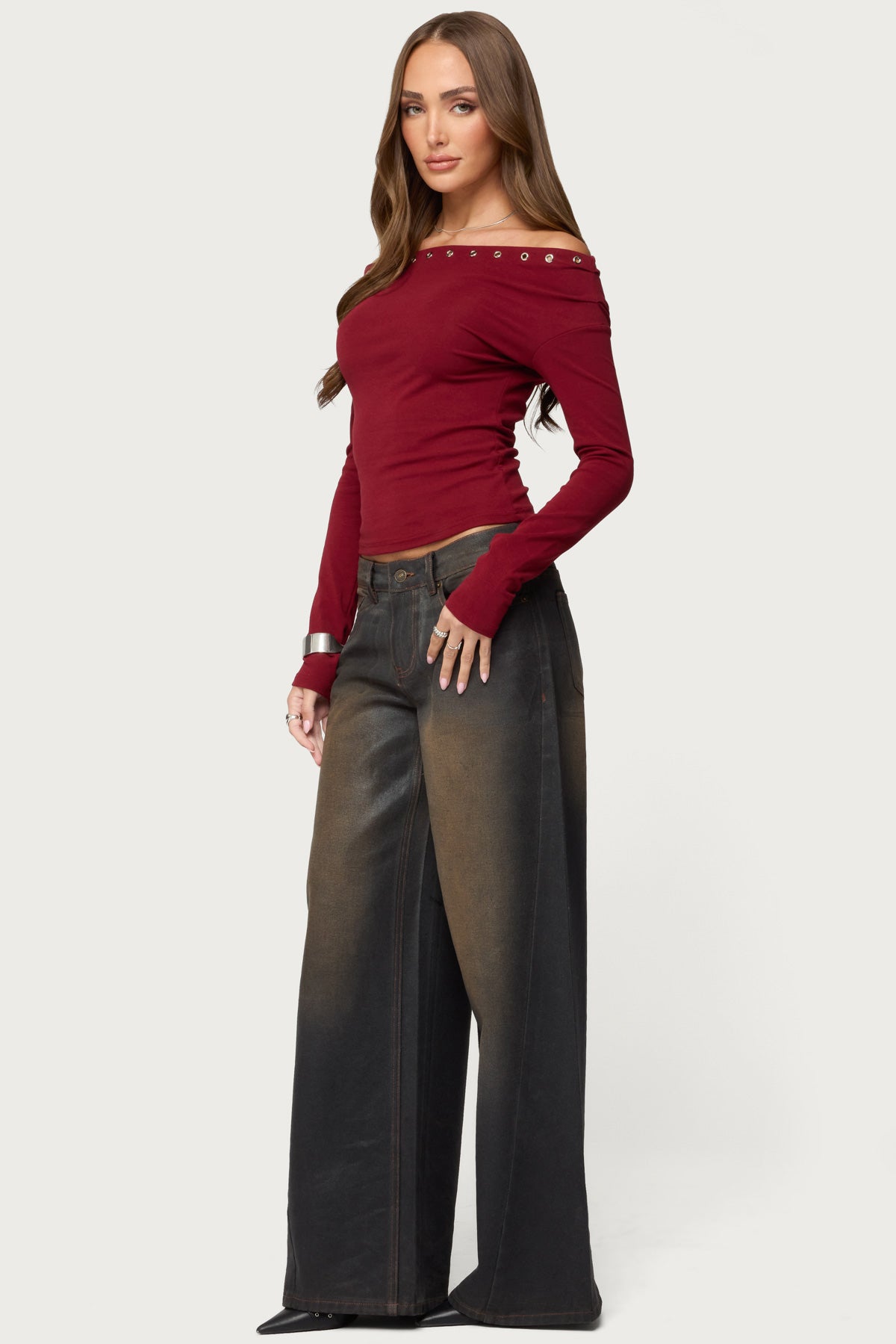 Rebekka Grommet Off Shoulder Top-Milans Time