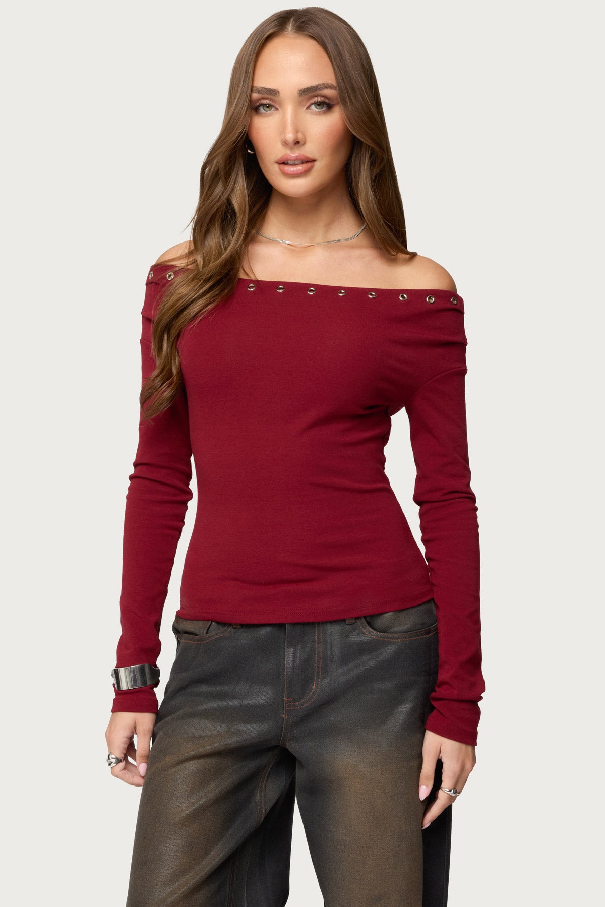 Rebekka Grommet Off Shoulder Top-Milans Time