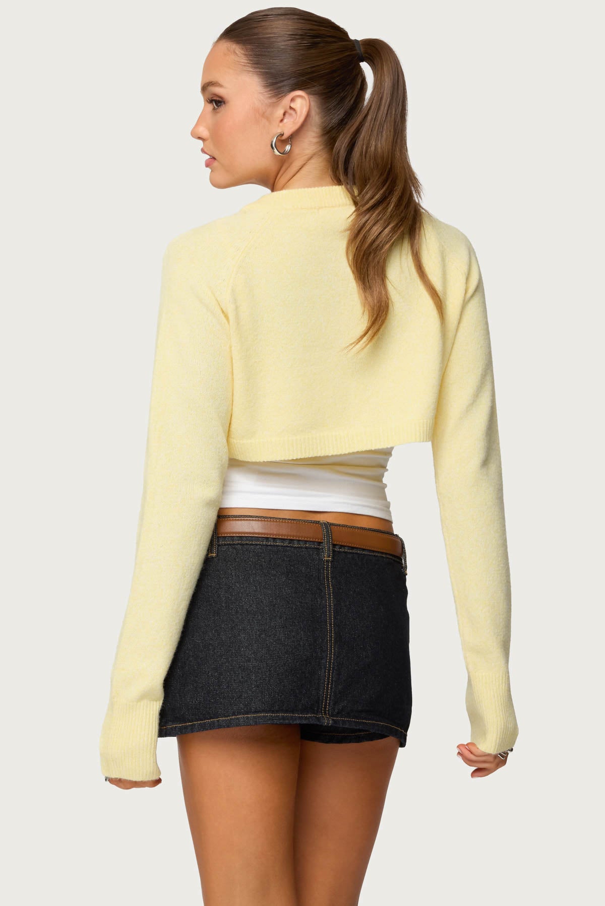 Morgynne Cropped Knit Cardigan-Milans Time
