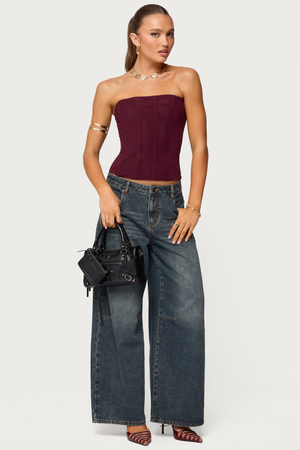 Reed Sheer Mesh Corset-Milans Time