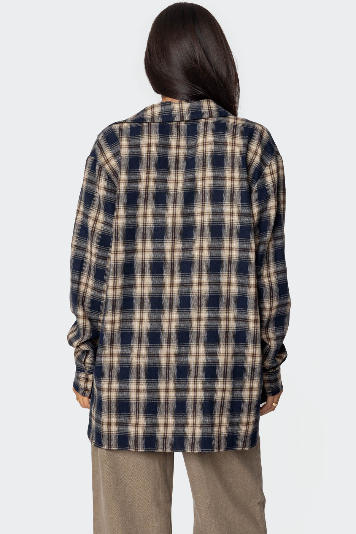 Plaid Flannel Button Up Shirt-Milans Time