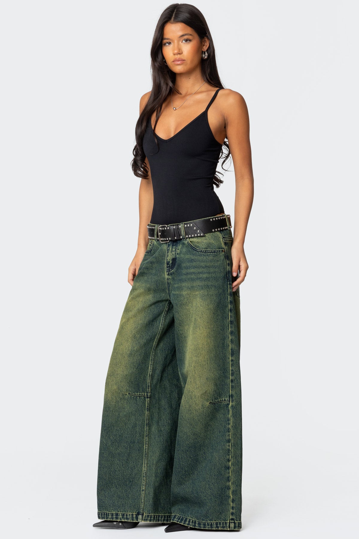 Teaghan V Neck Fitted Bodysuit-Milans Time