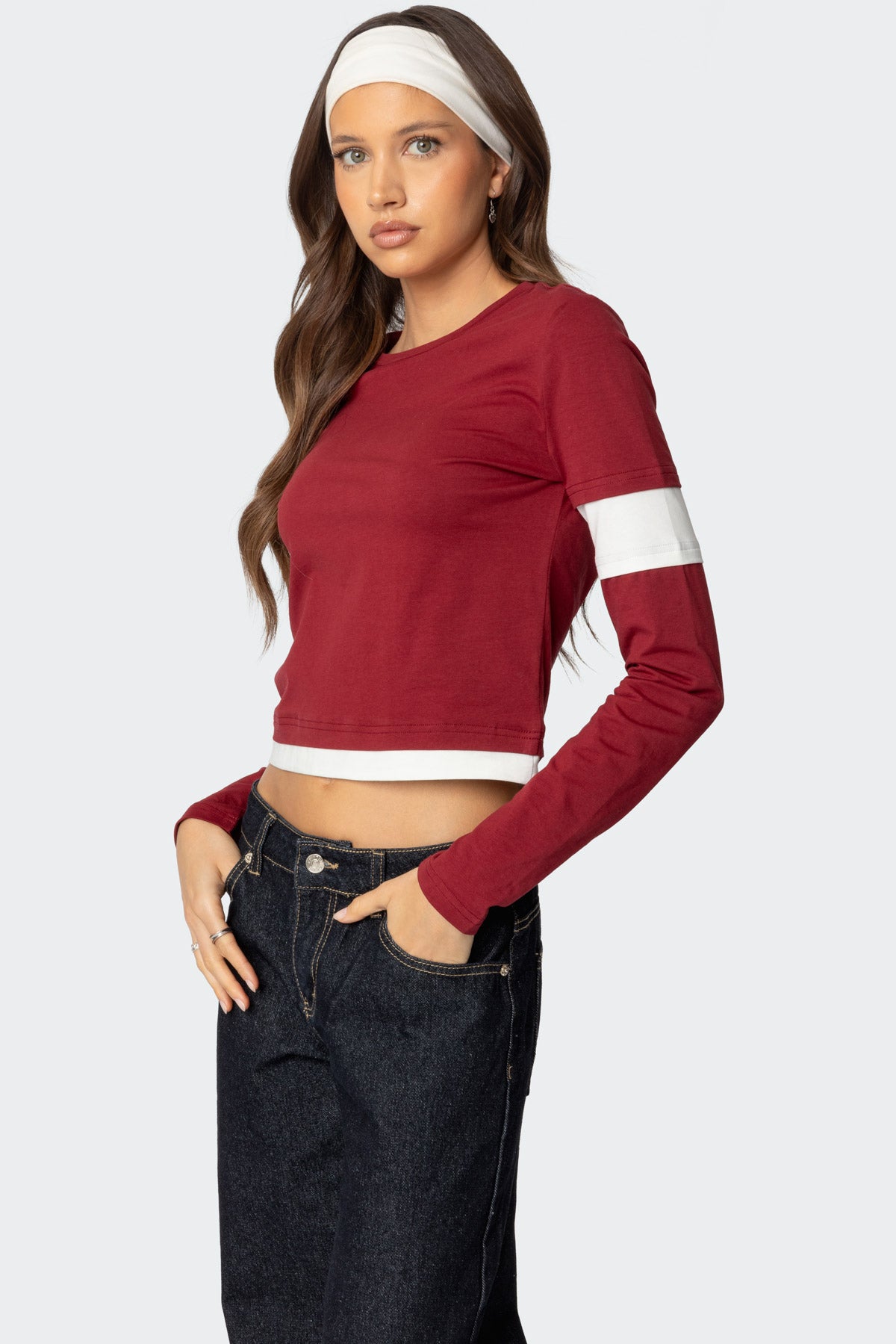 Paula Layered Long Sleeve T Shirt-Milans Time