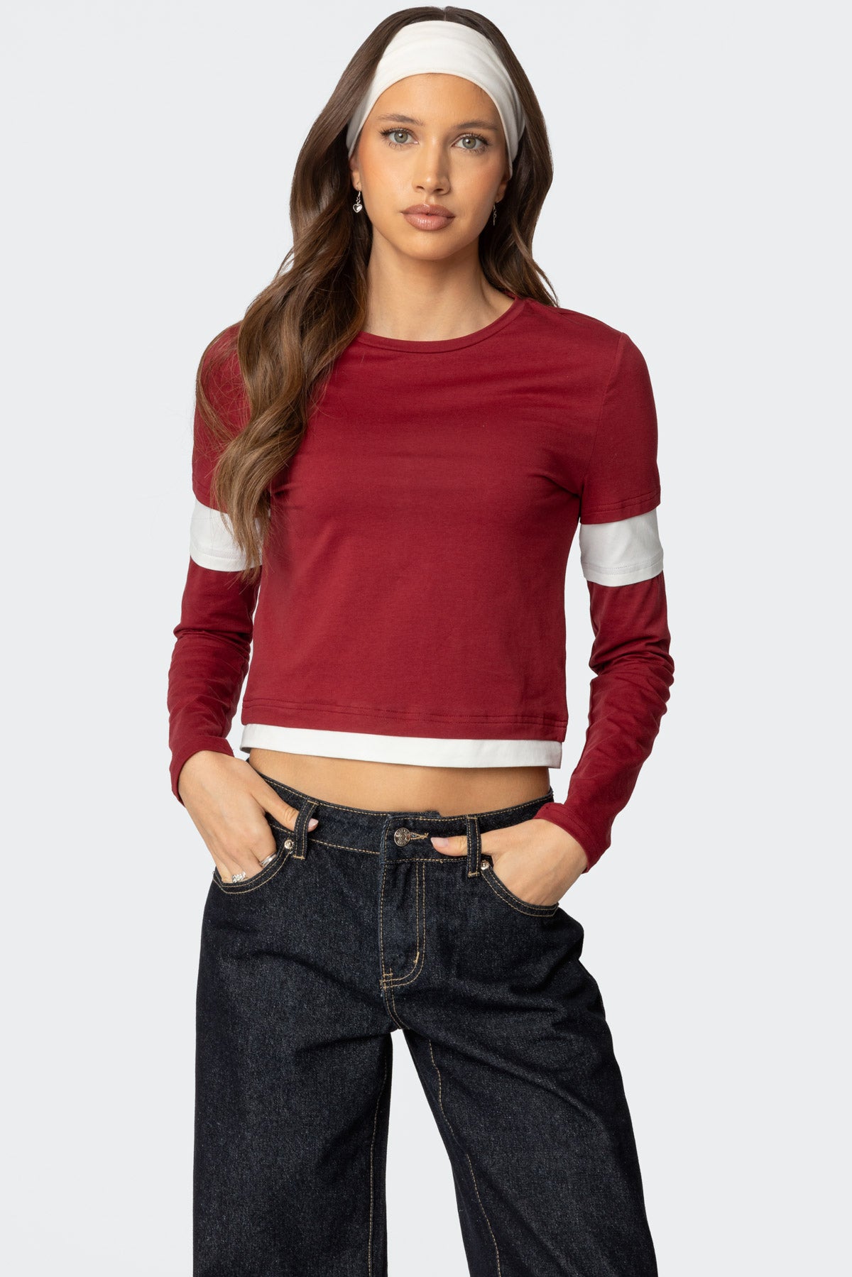 Paula Layered Long Sleeve T Shirt-Milans Time