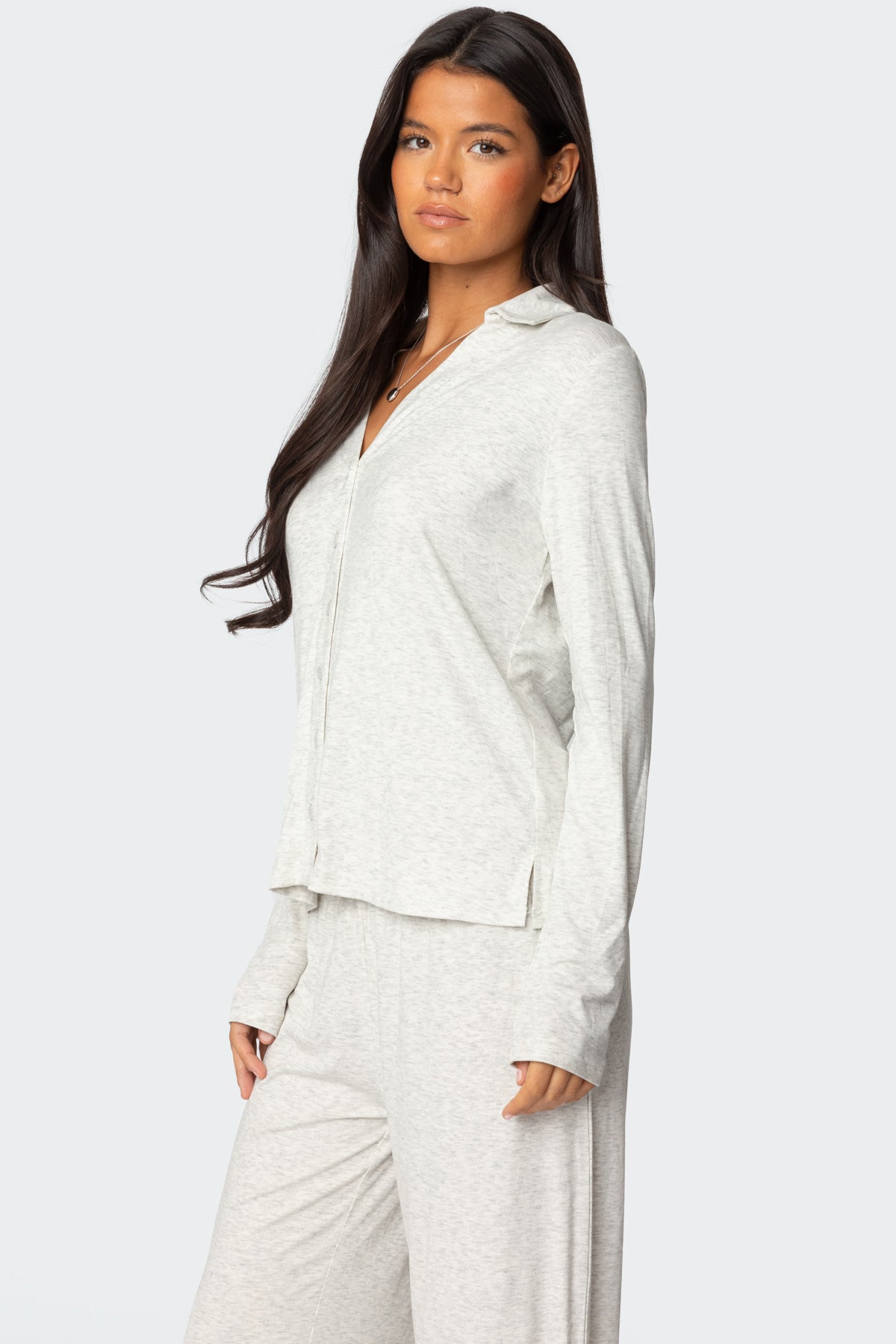 Justina Button Up Top-Milans Time